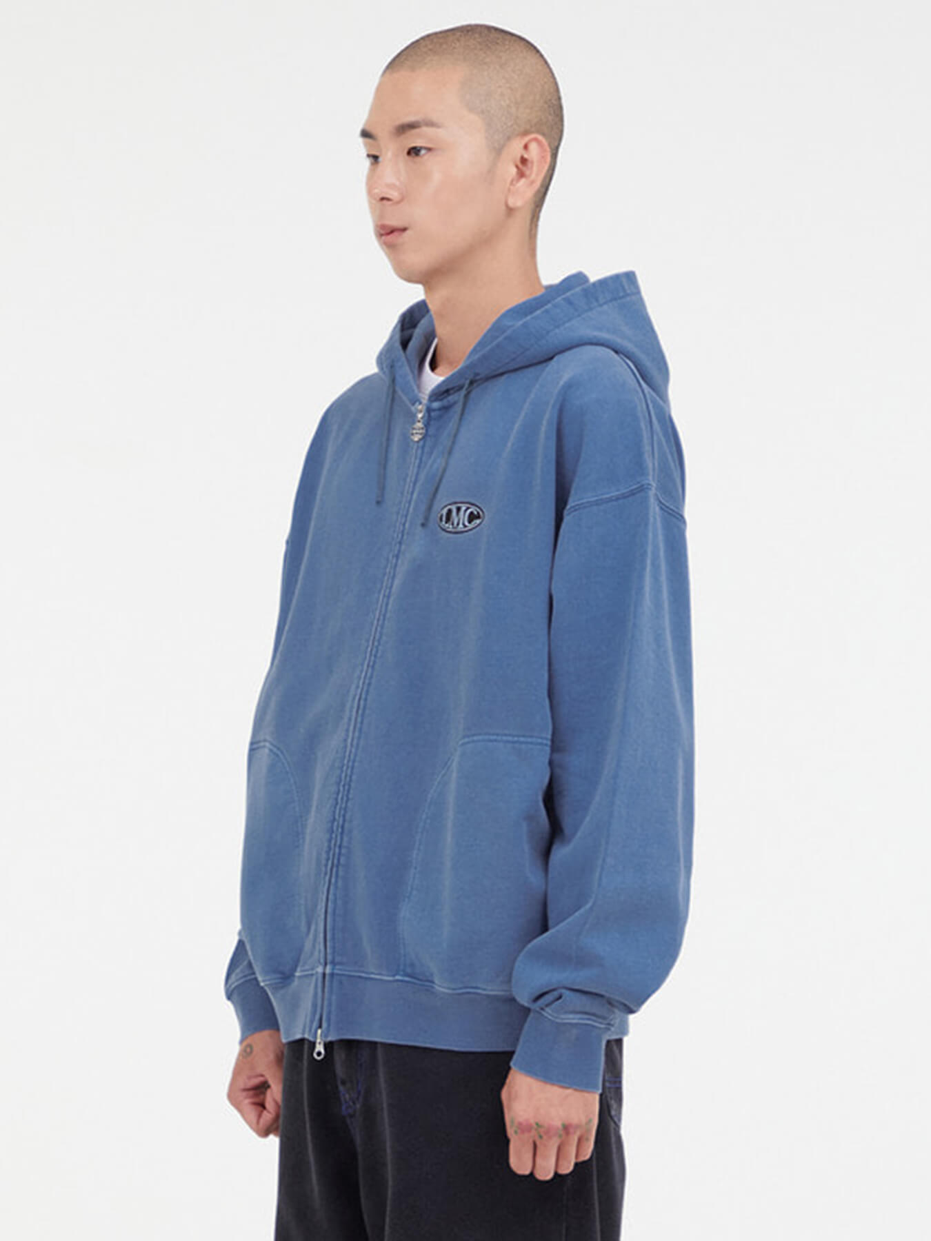 Худи OVERDYED OVAL ZIP-UP