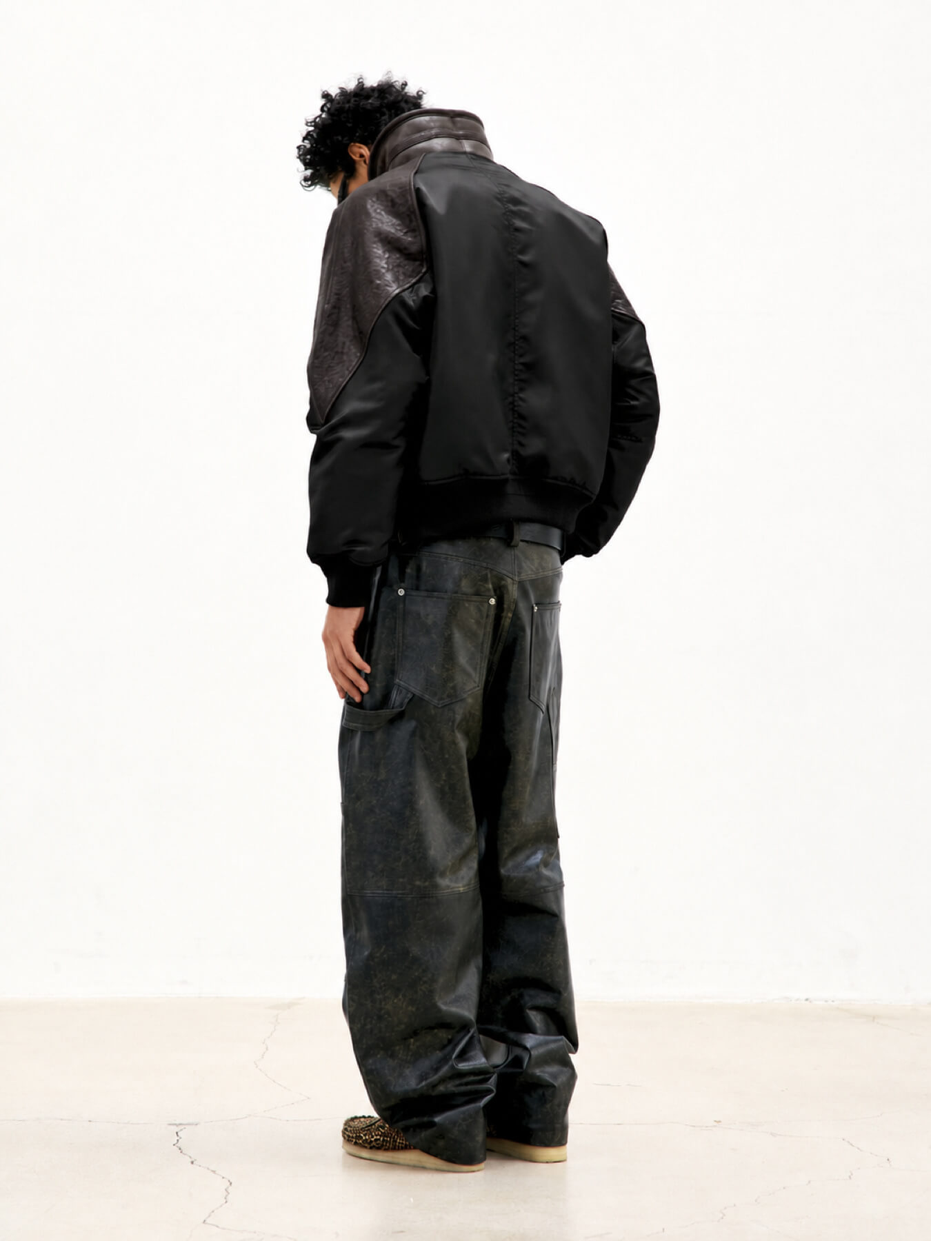 Куртка HIGH-NECK SHEARLING MIXED MA-1