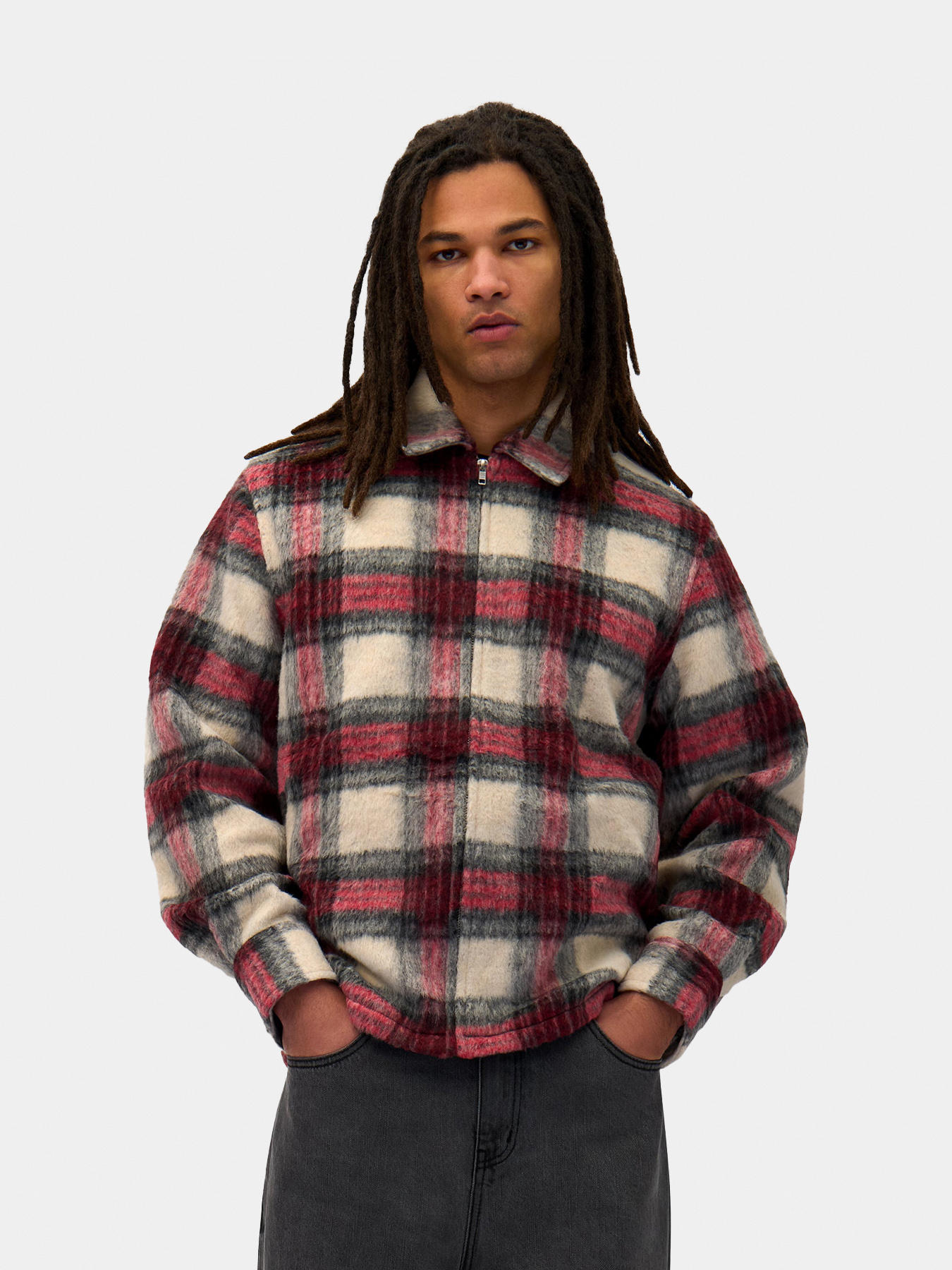 Рубашка PLAID ZIPPER