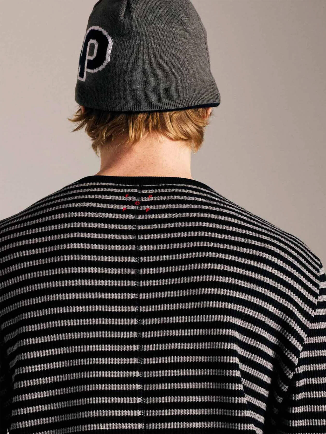 Свитер STRIPED WAFFLE