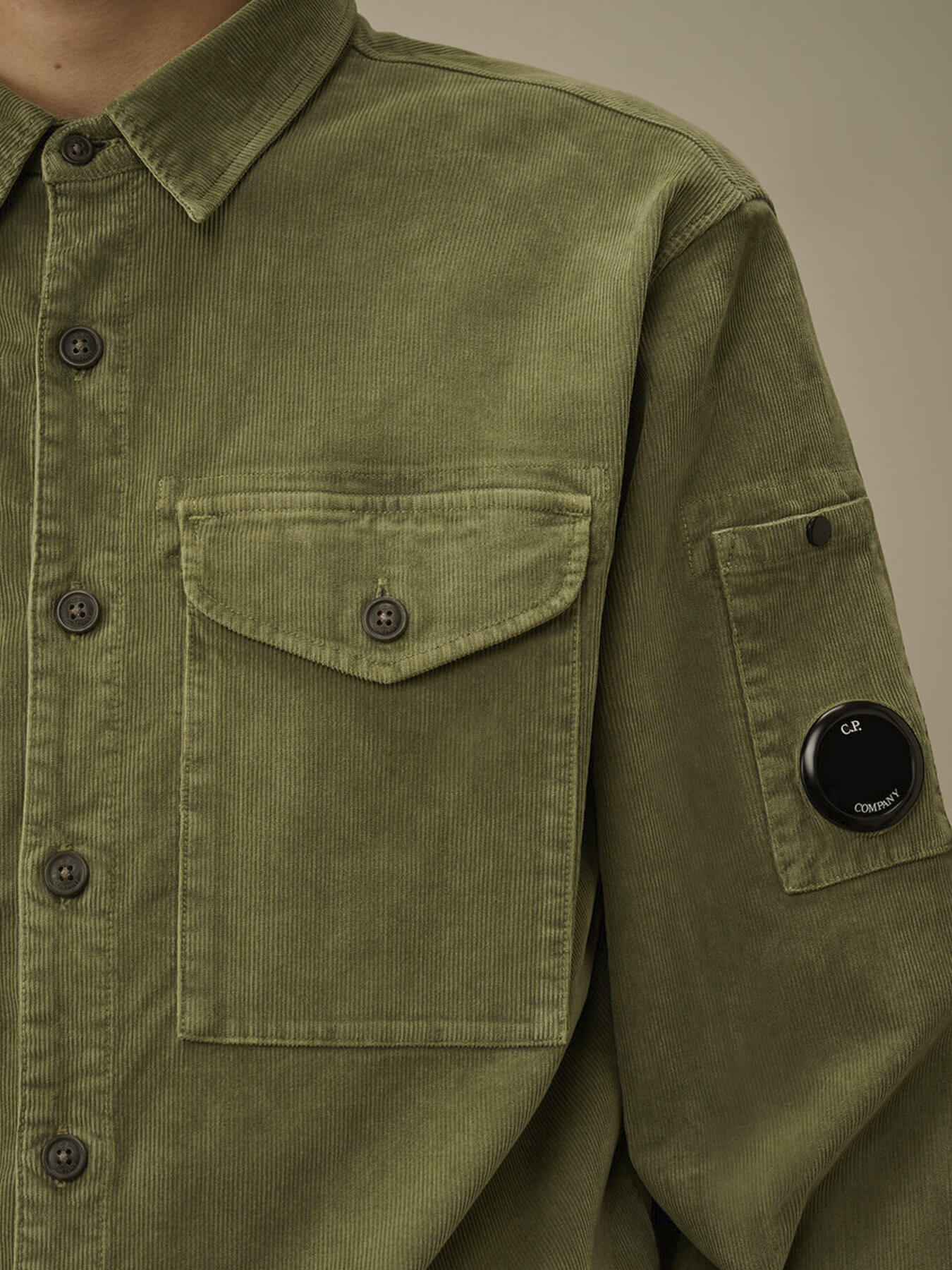 Рубашка CORDUROY LENS BUTTON
