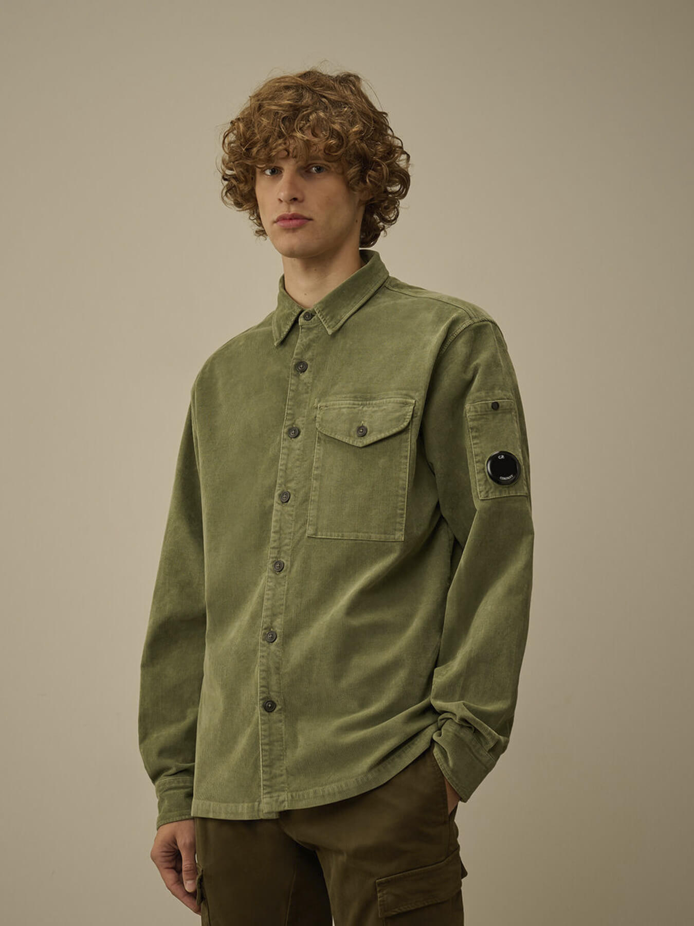 Рубашка CORDUROY LENS BUTTON
