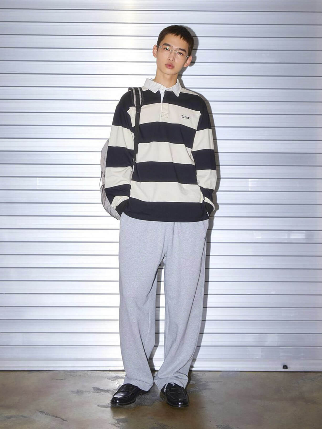 Лонгслив STRIPE GOTHIC NAME RUGBY