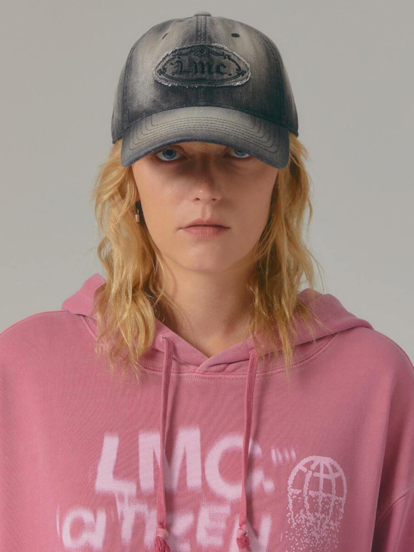 Кепка WASHED DENIM GOTHIC OVAL 6PANEL