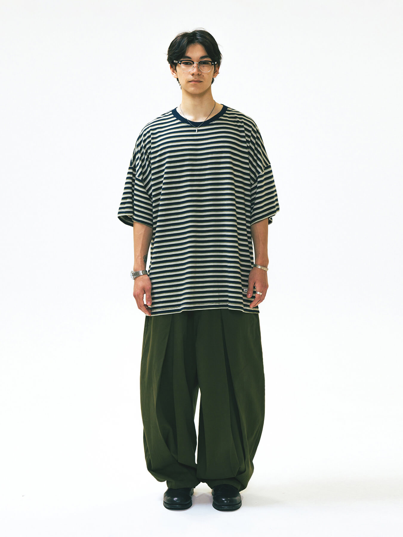 Брюки LONG TUCK WING BALLOON