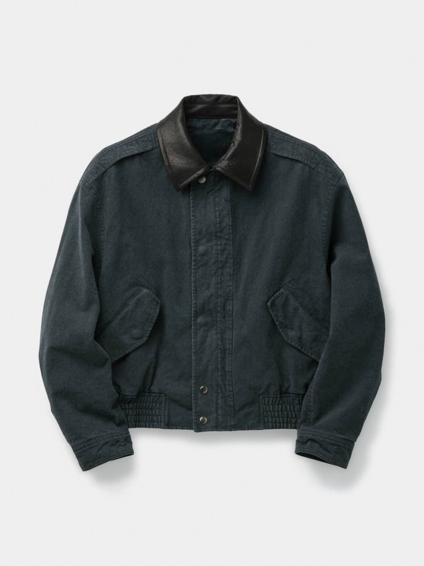 Куртка LEATHER COLLAR WASHED CATIONIZED