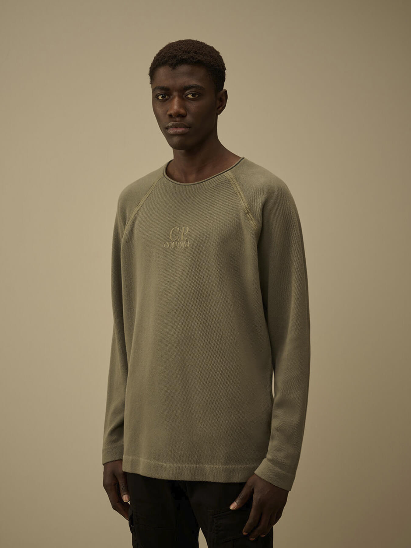 Свитшот HEAVY PIQUET PIGMENT DYED MOCKNECK