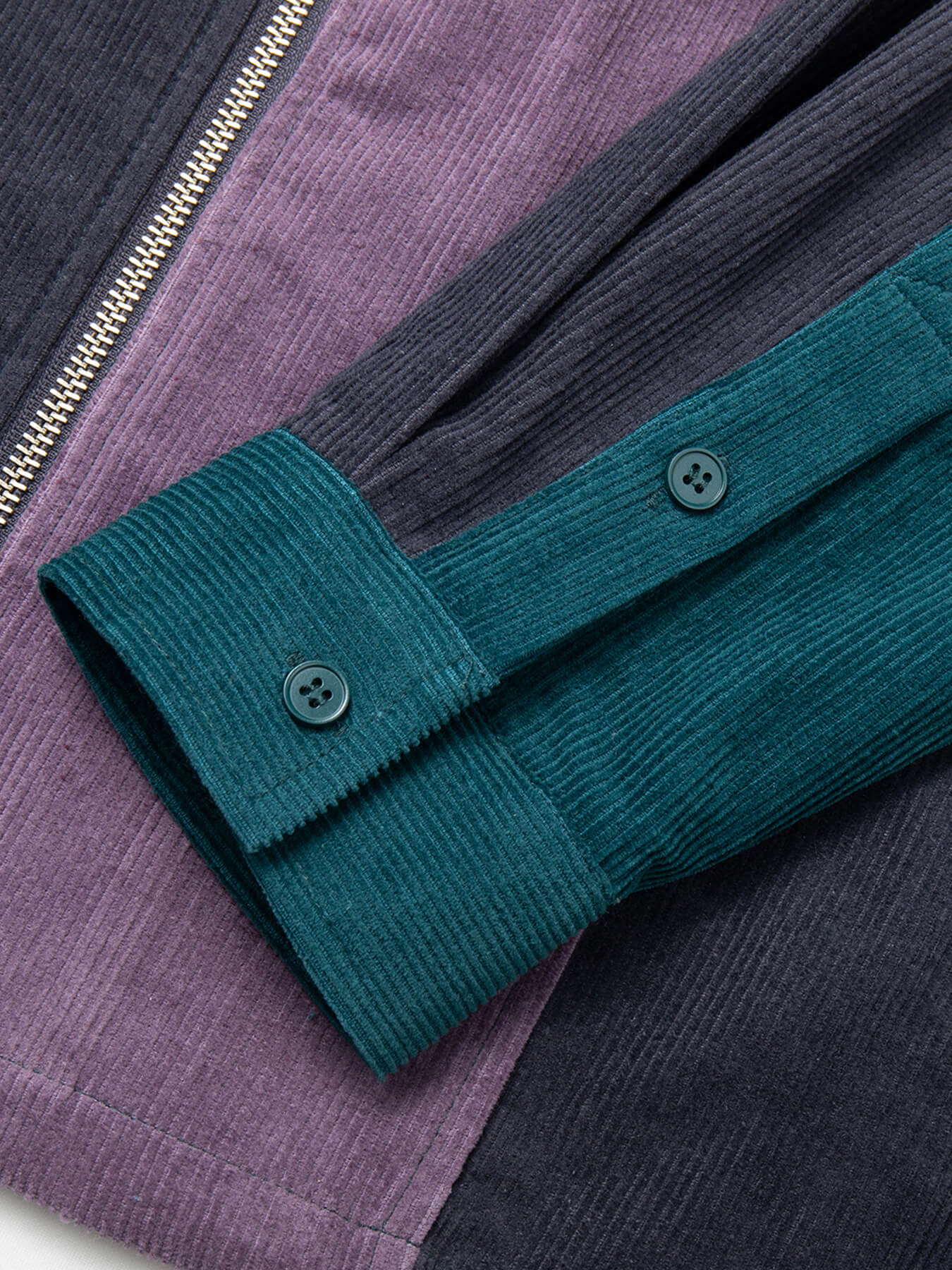 Рубашка Velvet Color block zip