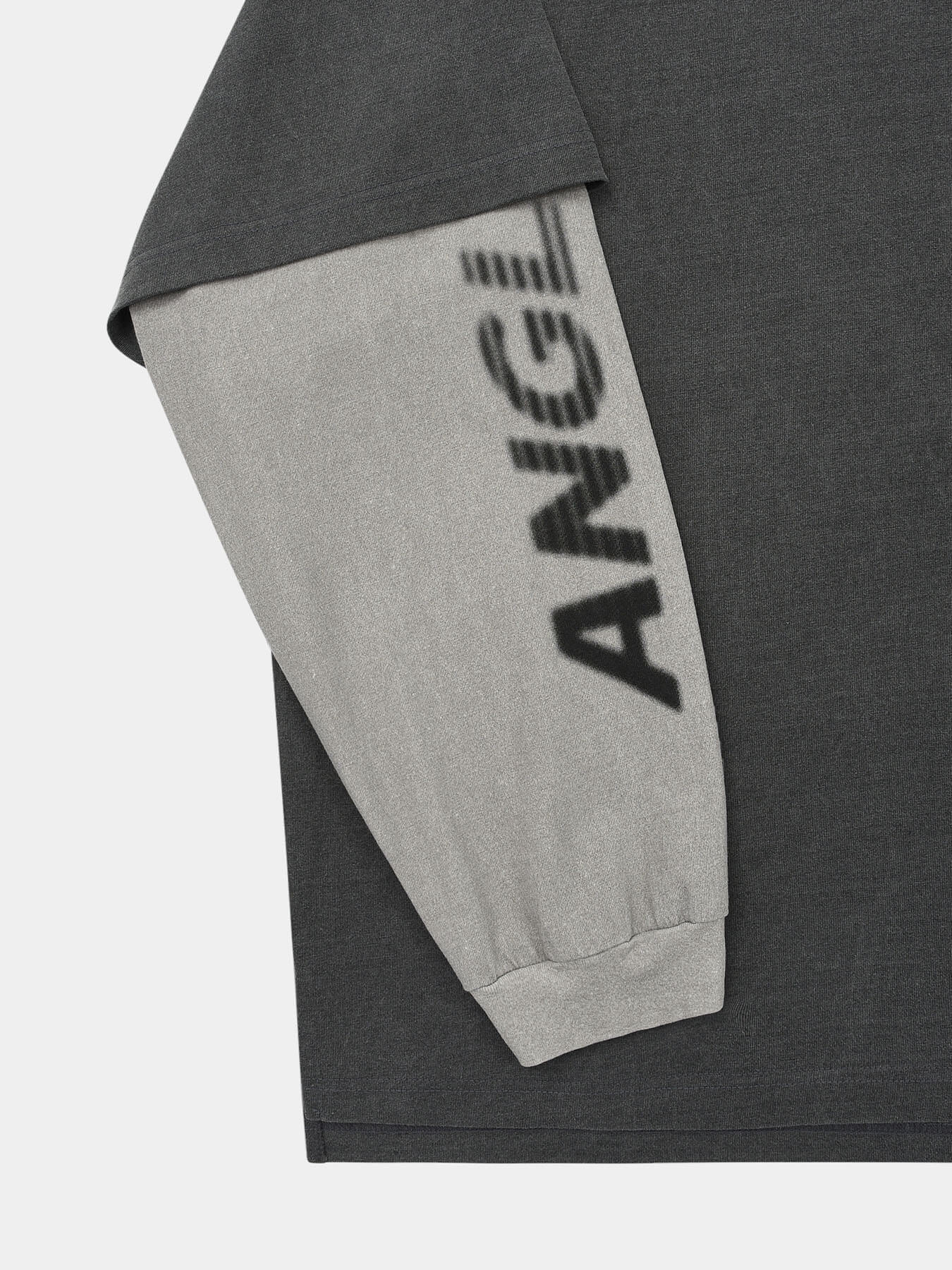 Лонгслив TYPO PRINT LAYERED RUGBY