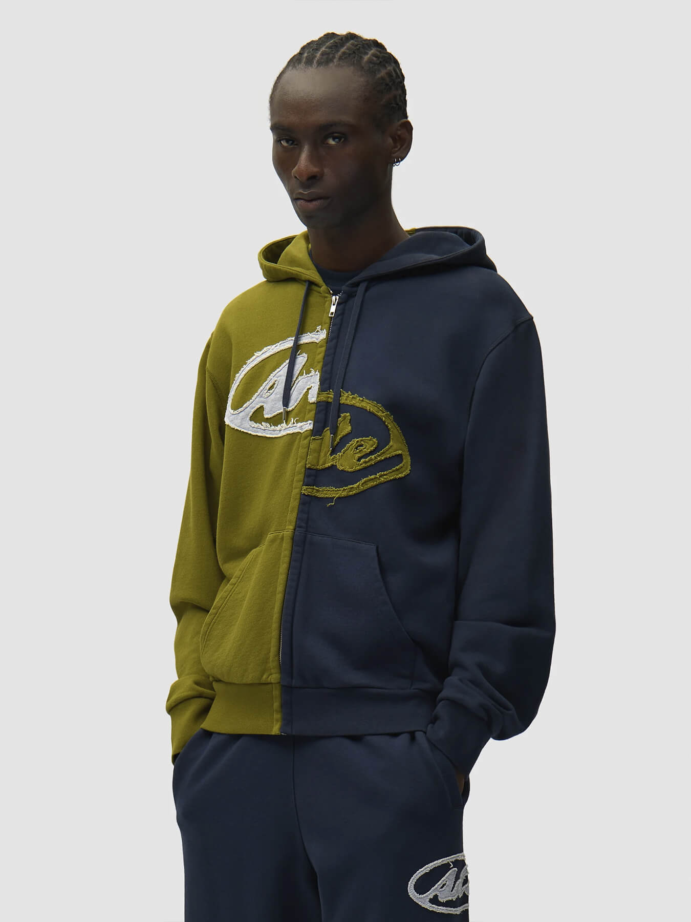 худи SPLIT PATCH ZIP
