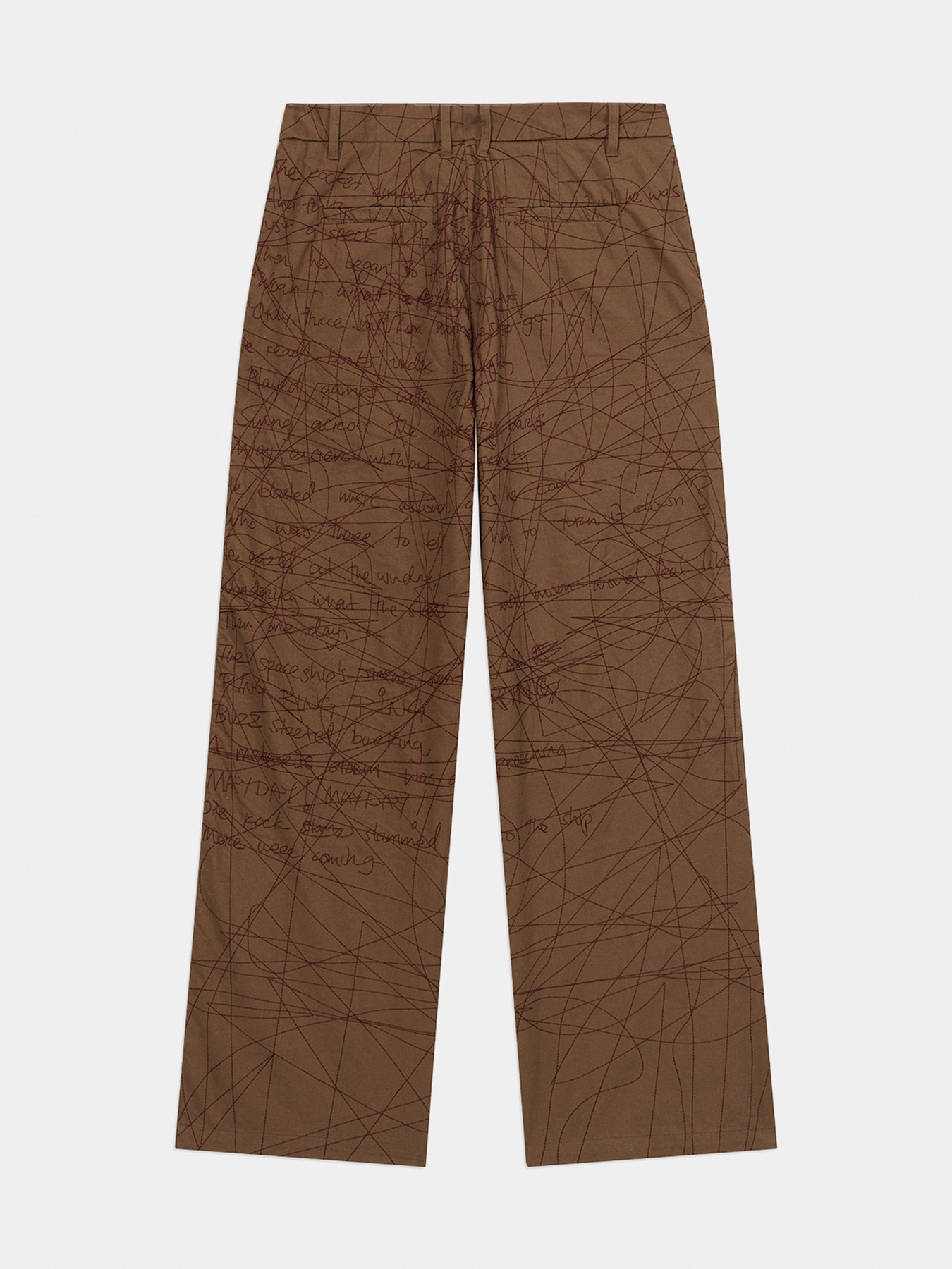 Брюки MANUSCRIPT EMBROIDERED