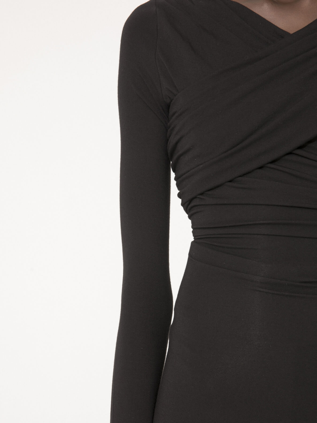 Платье VISCOSE CROSSED DRAPE SHORT DRESS