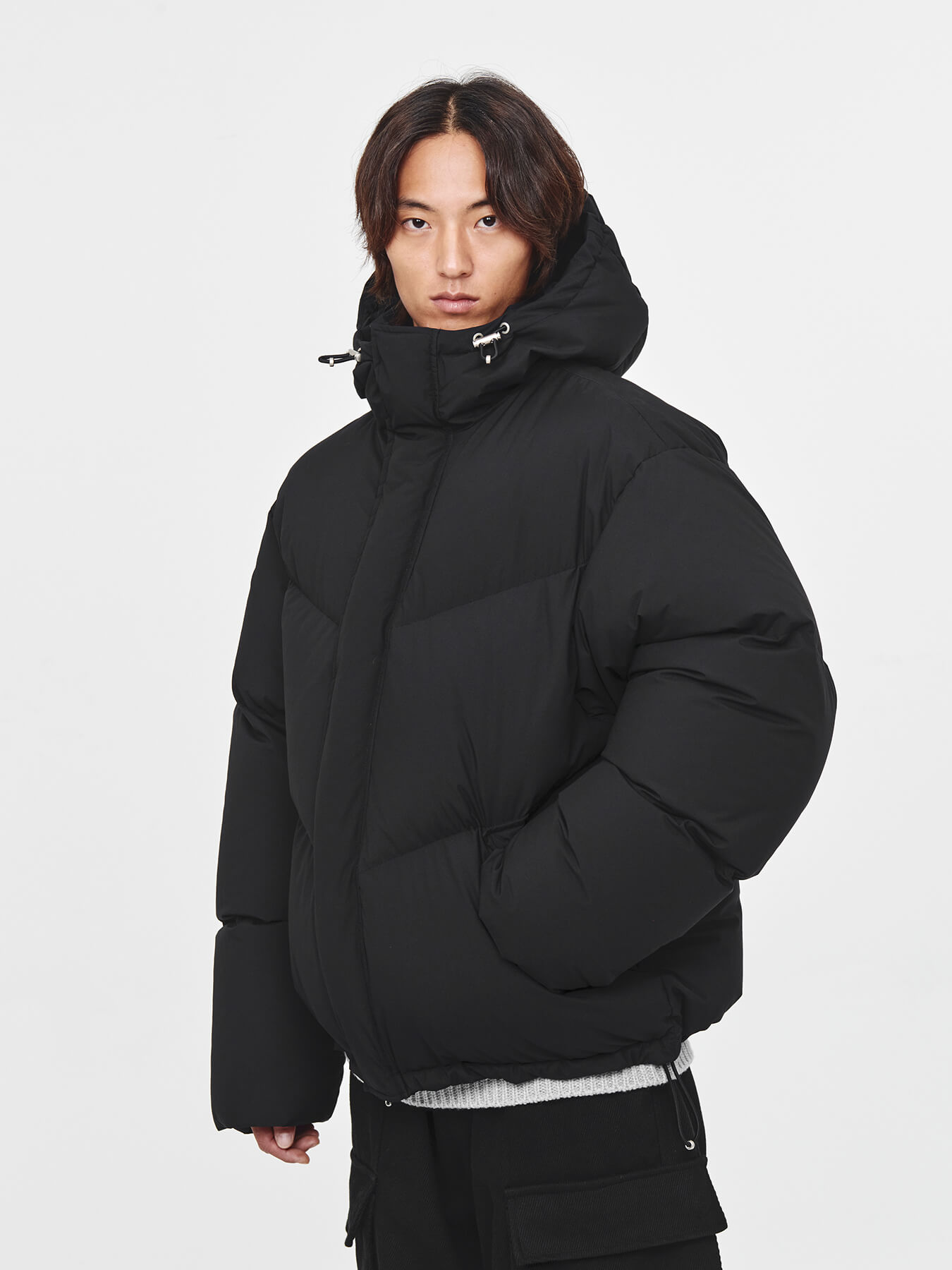 Пуховик SHELL HOODY PUFFER