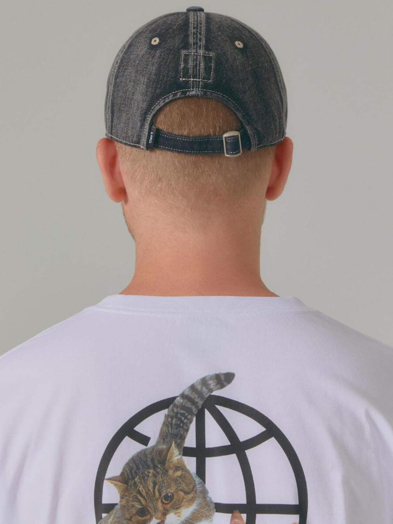 Кепка WASHED DENIM GOTHIC OVAL 6PANEL