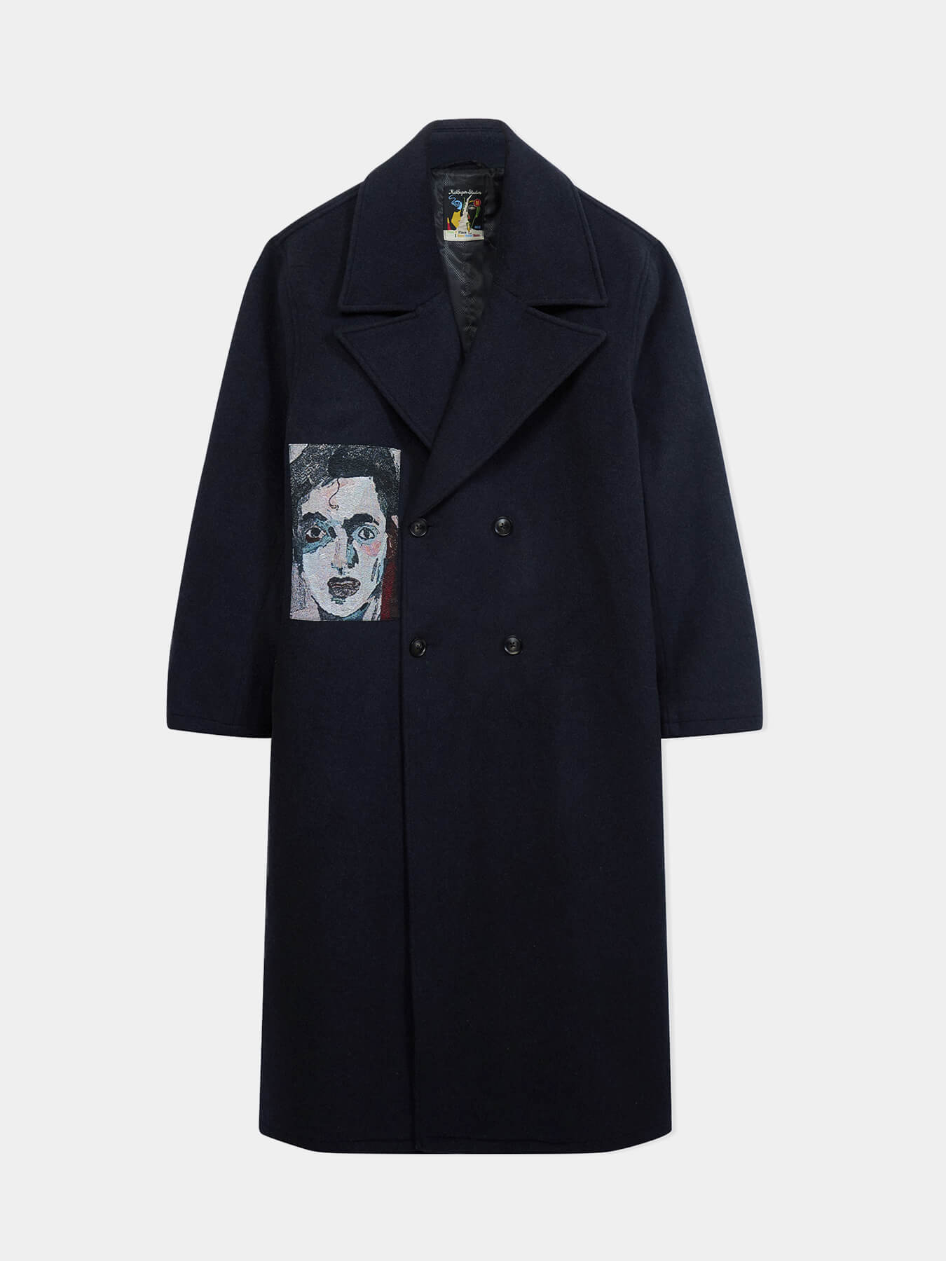 Пальто JAQUARDED PATCHES WOOL