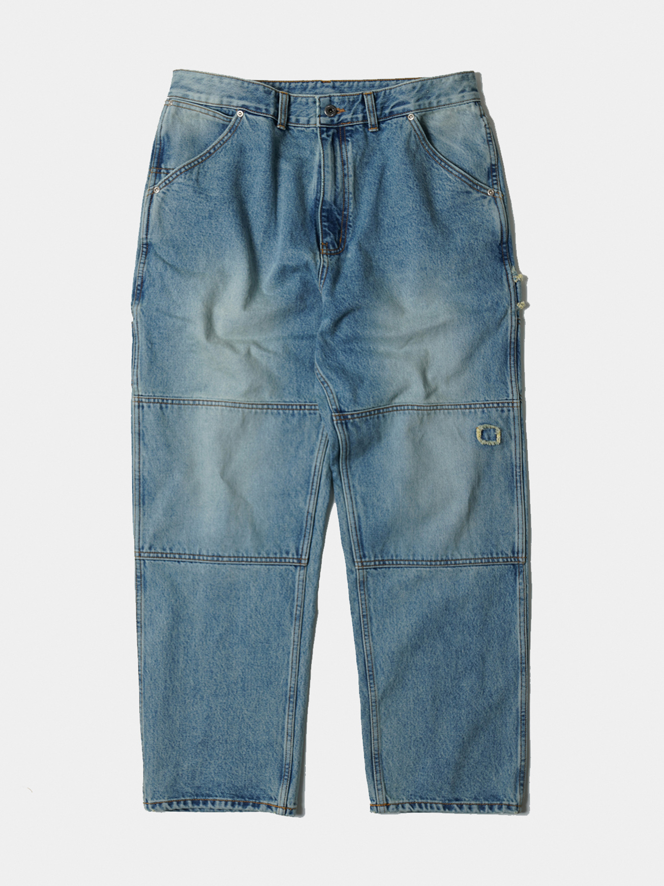Джинсы WASHED DENIM DOUBLE KNEE