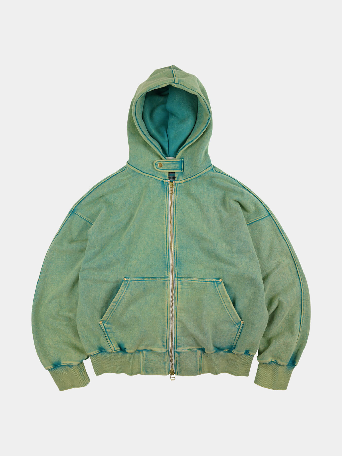 Худи VINTAGE DYEING ZIP UP PARKA