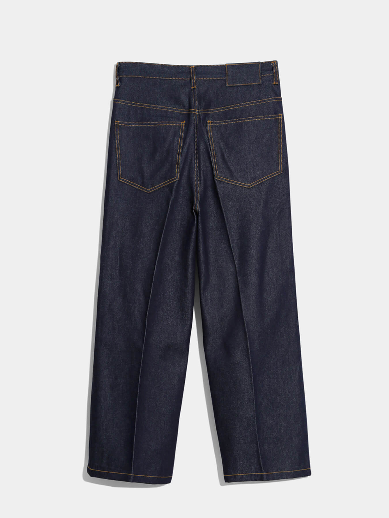 【YOURNUS】Ked Two Tuck Wide Denim 03-5021-81 - Two Tuck Denim Wide Trousers - One Wash | Dant