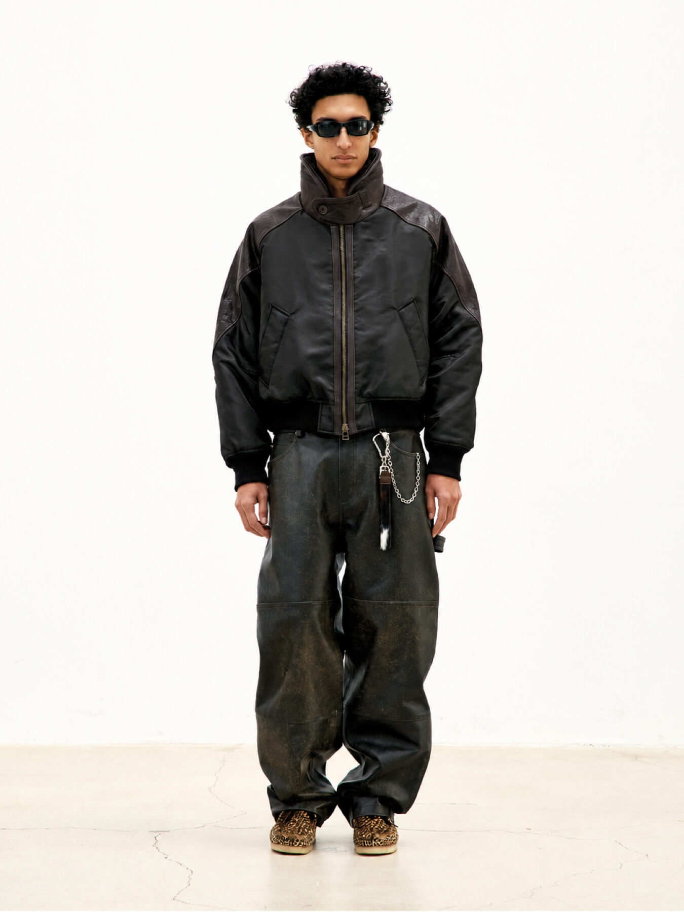 Куртка HIGH-NECK SHEARLING MIXED MA-1
