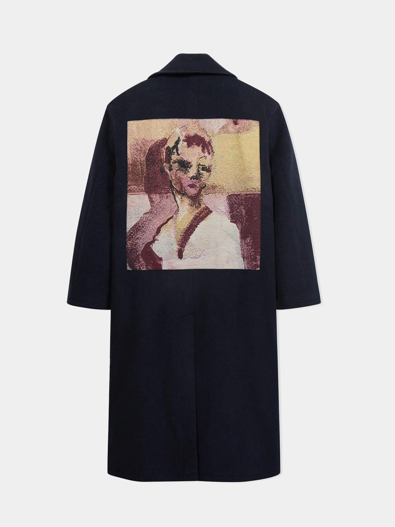 Пальто JAQUARDED PATCHES WOOL