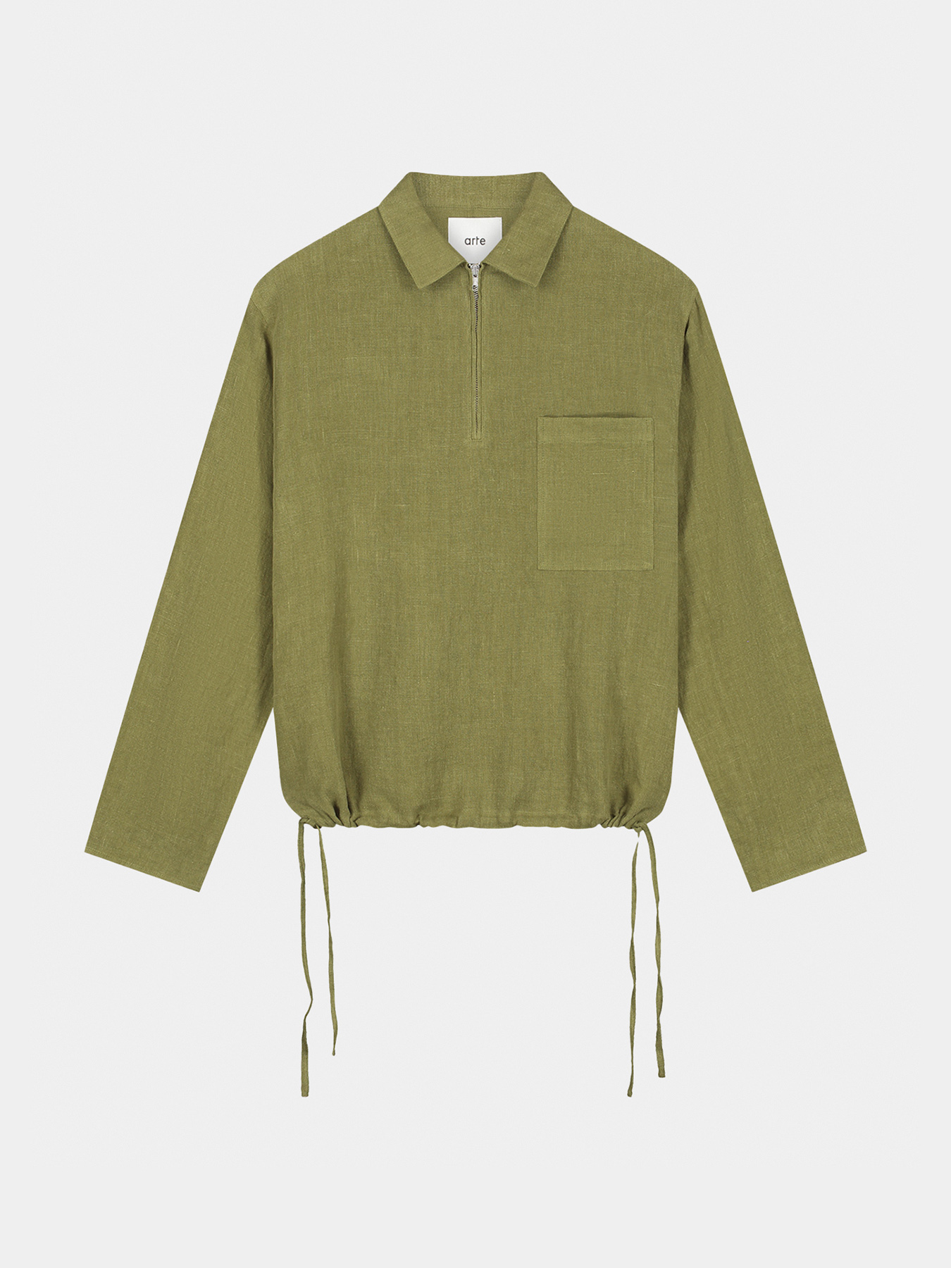 Рубашка LINEN QUARTER ZIP