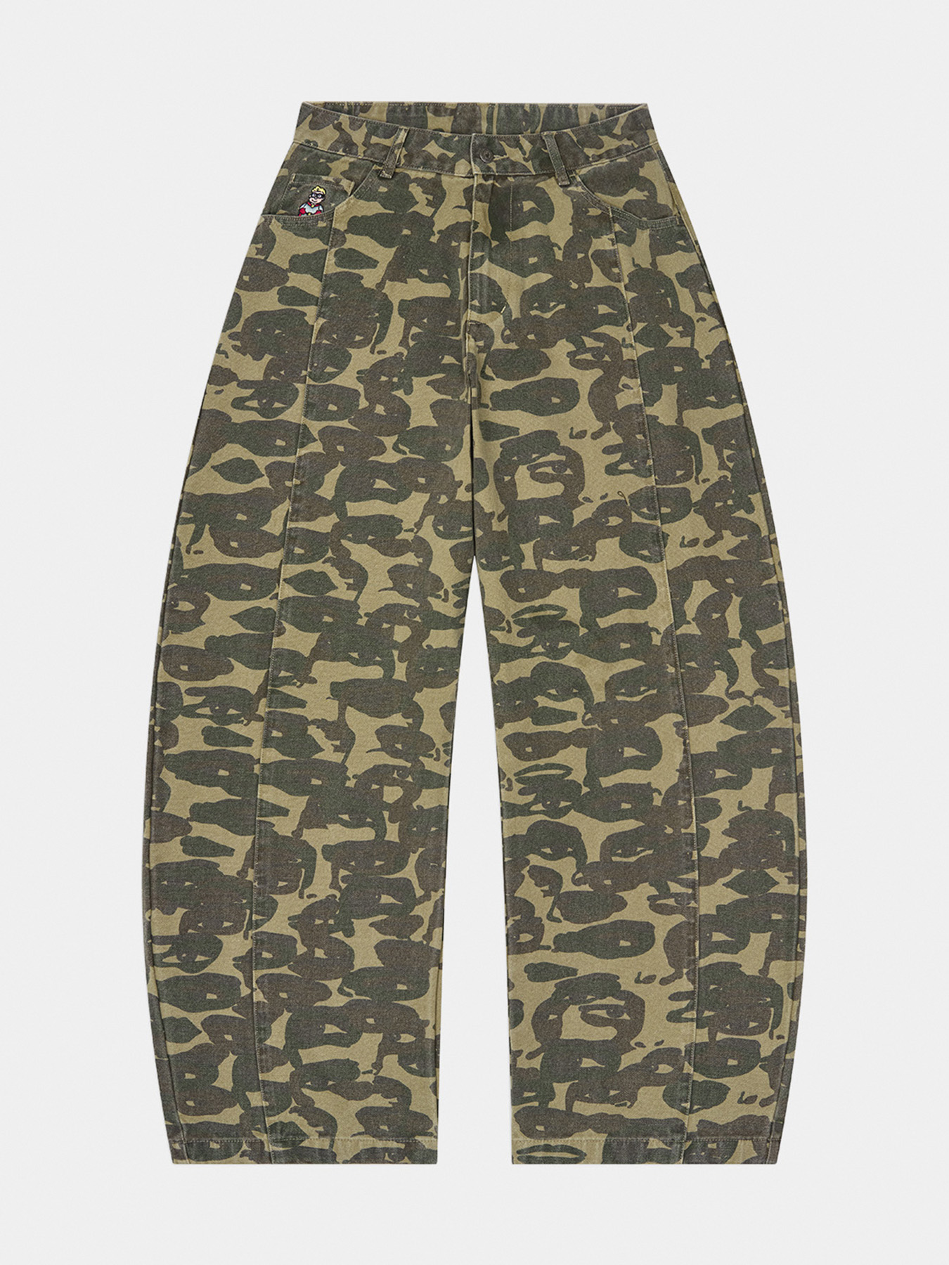 Джинсы FACE CAMO WIDE LEG