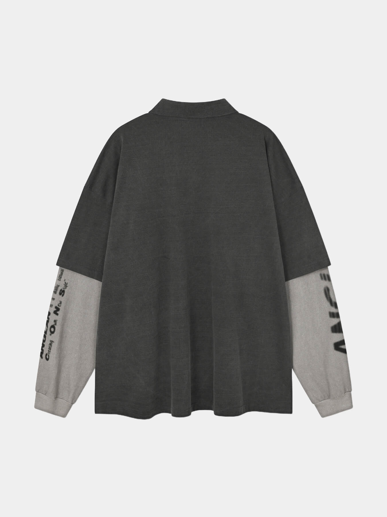 Лонгслив TYPO PRINT LAYERED RUGBY