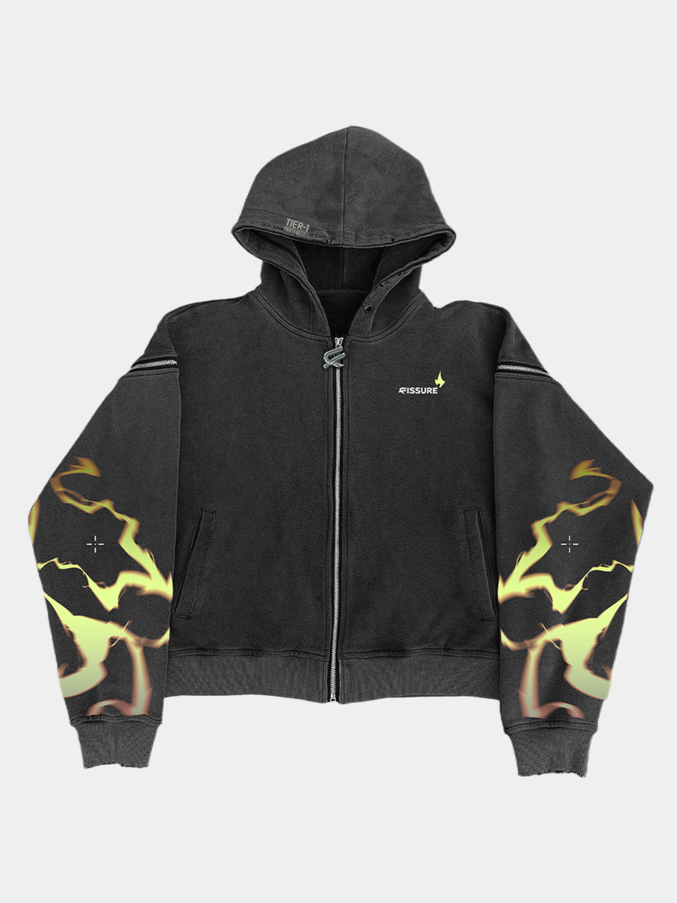 Худи зип со съемными рукавами