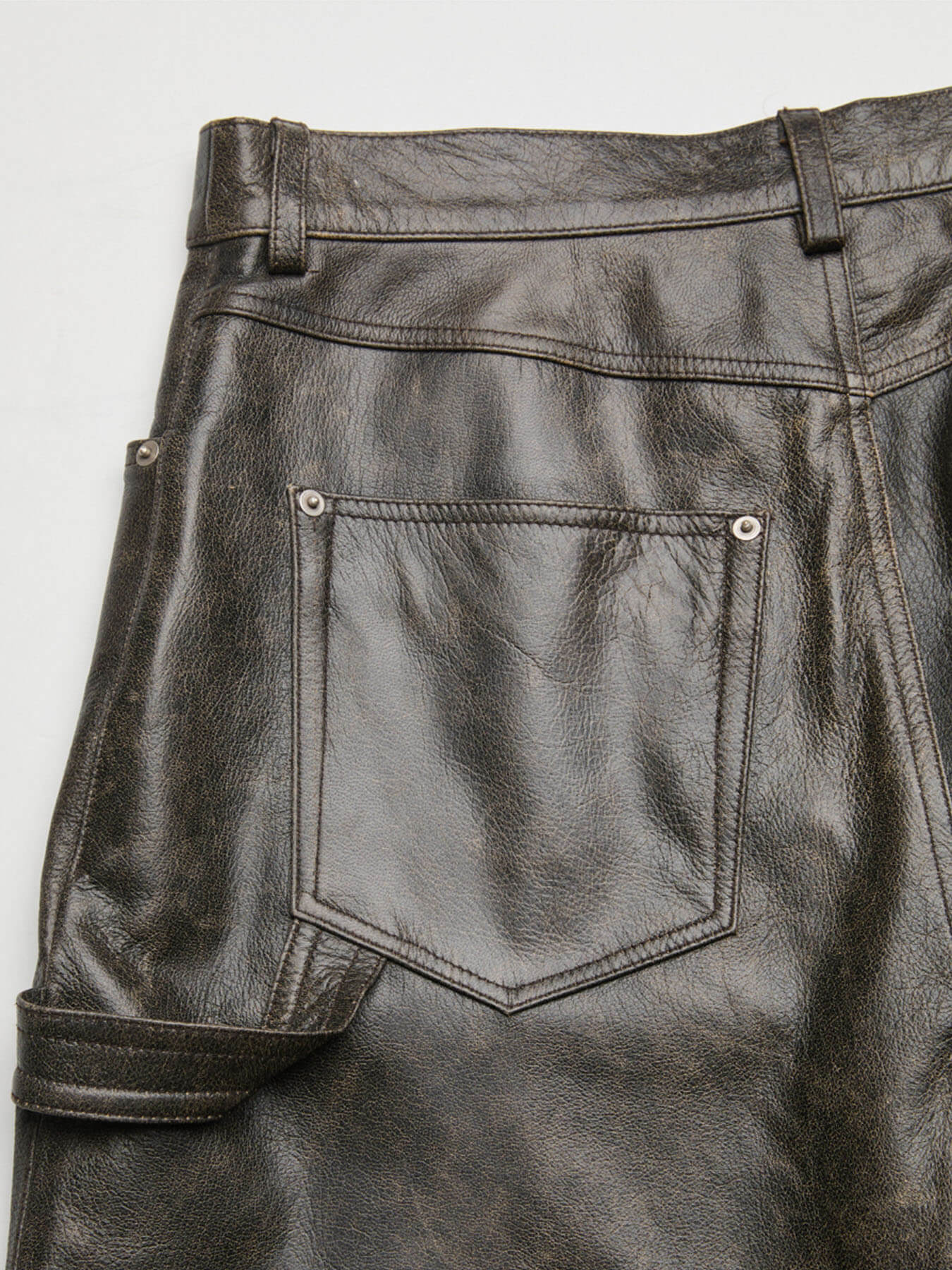 Брюки LEATHER DOUBLE KNEE