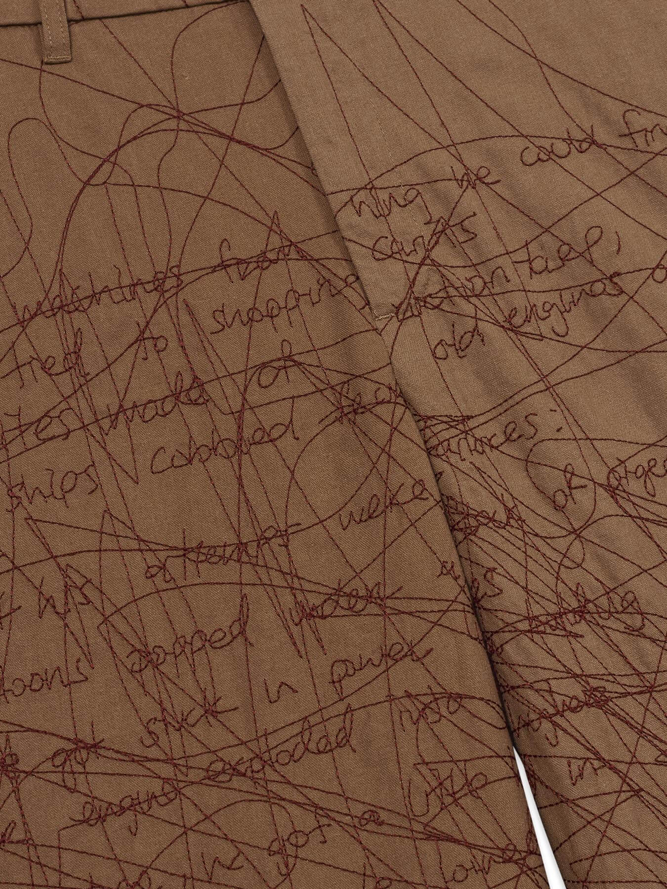 Брюки MANUSCRIPT EMBROIDERED