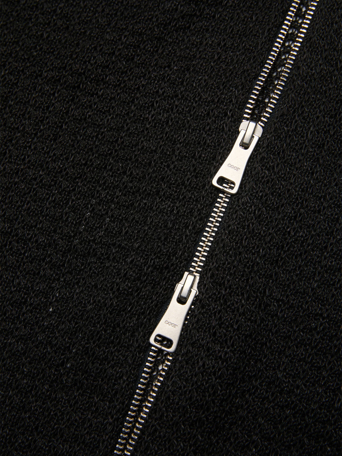 Свитер LINEN BLEND STAND COLLAR ZIP-UP