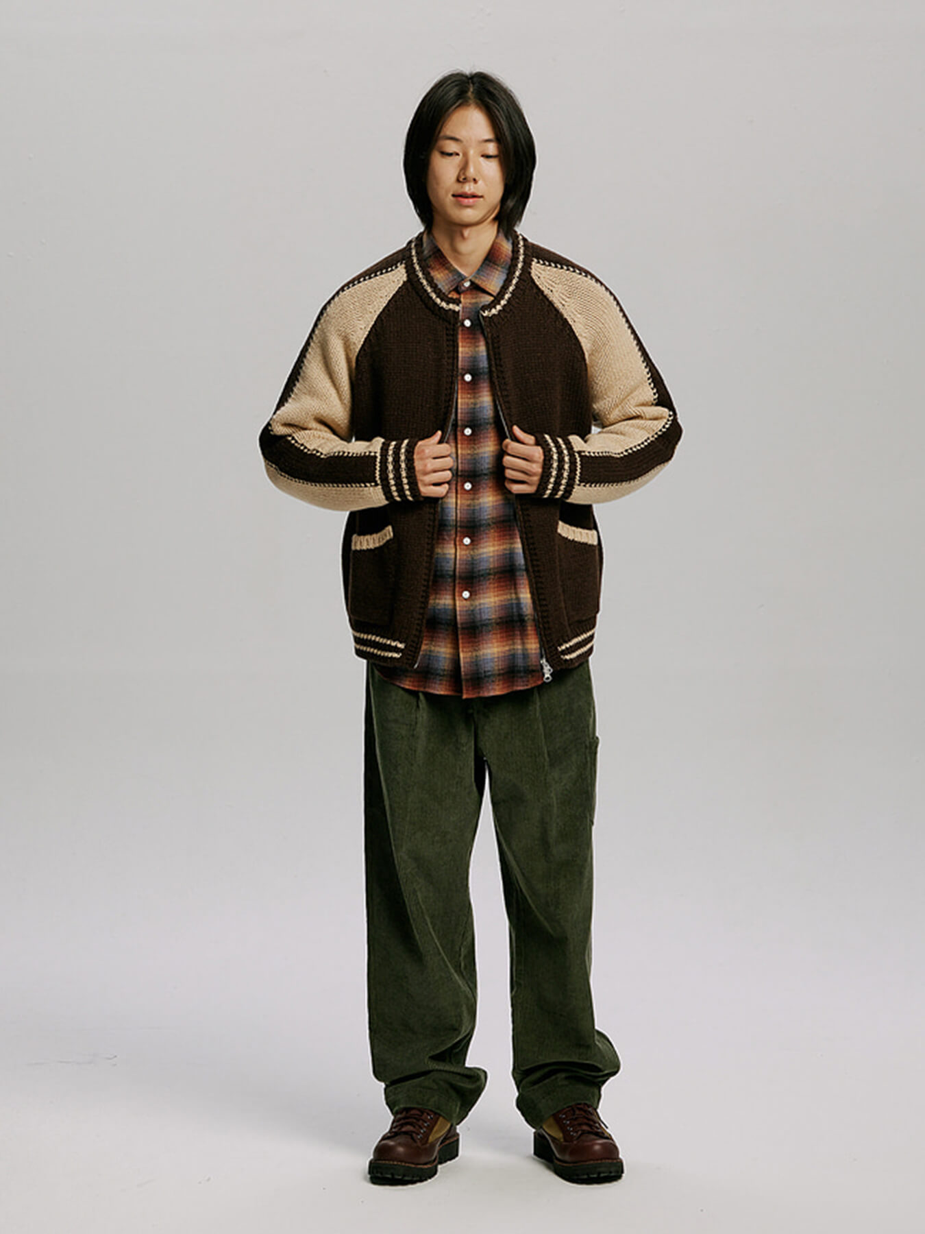 Кардиган WOOL VARSITY ZIPUP