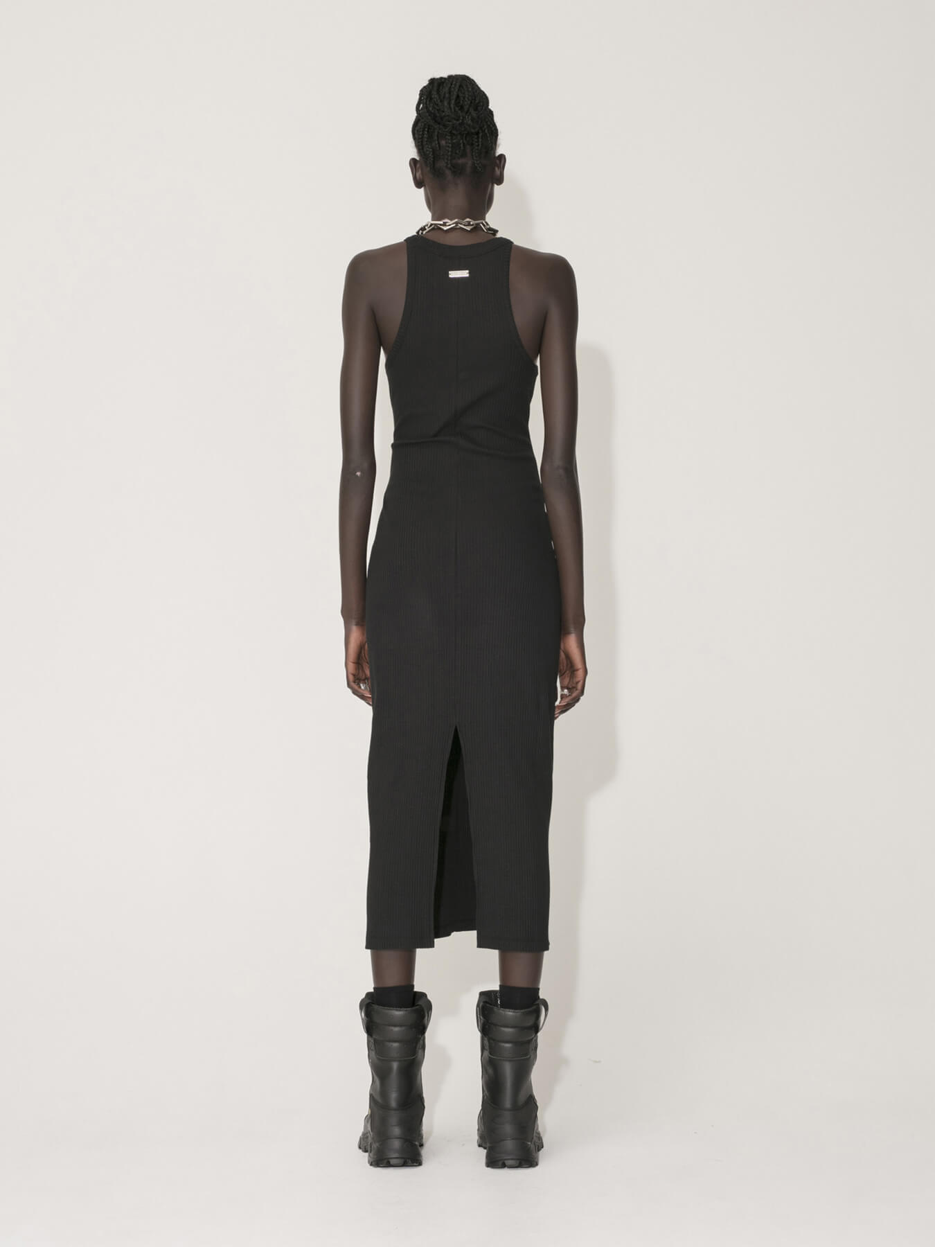 Платье LONG MIDI RIB DRESS 