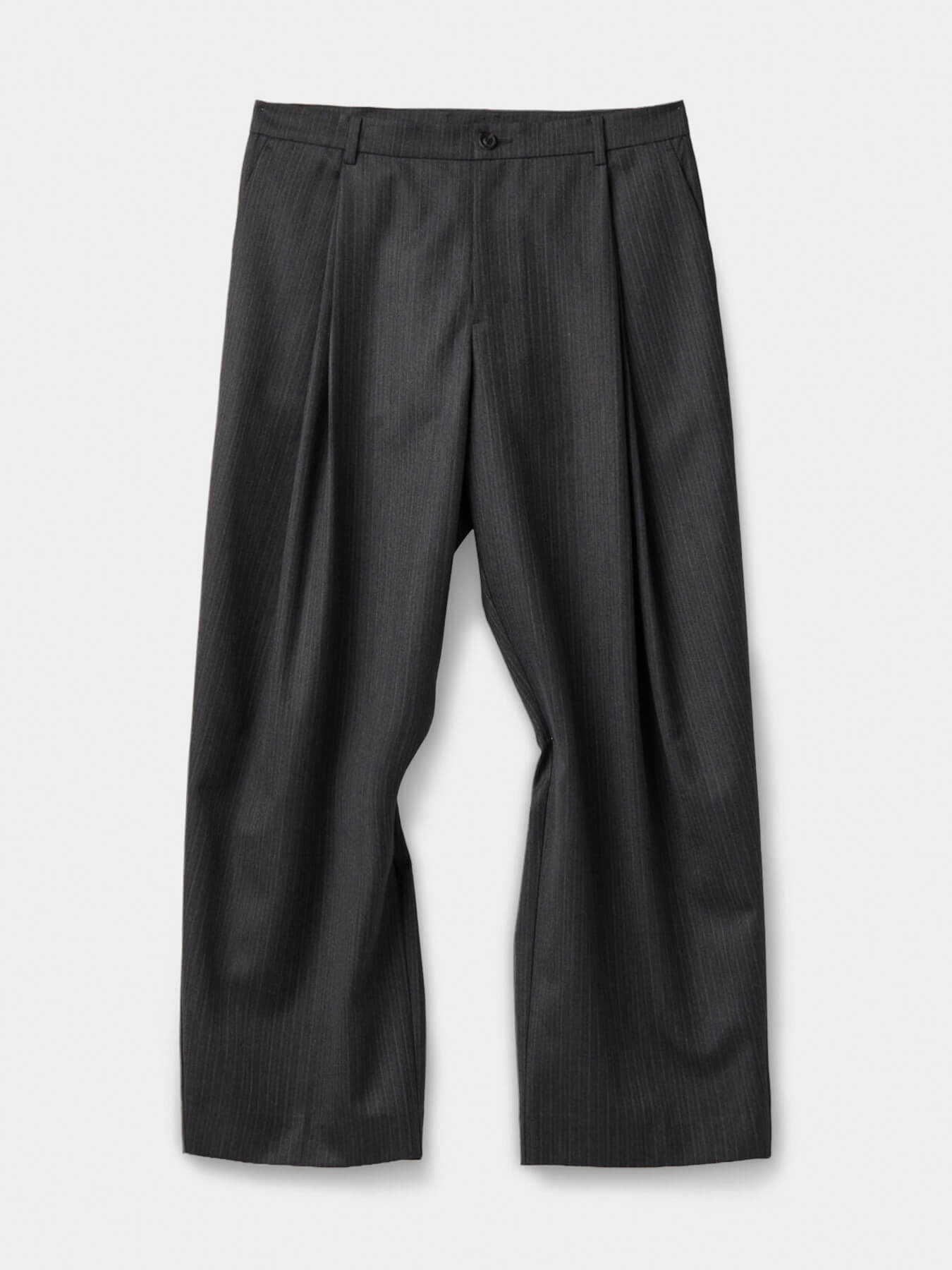 Брюки STRIPE WOOL BLEND PLEATED