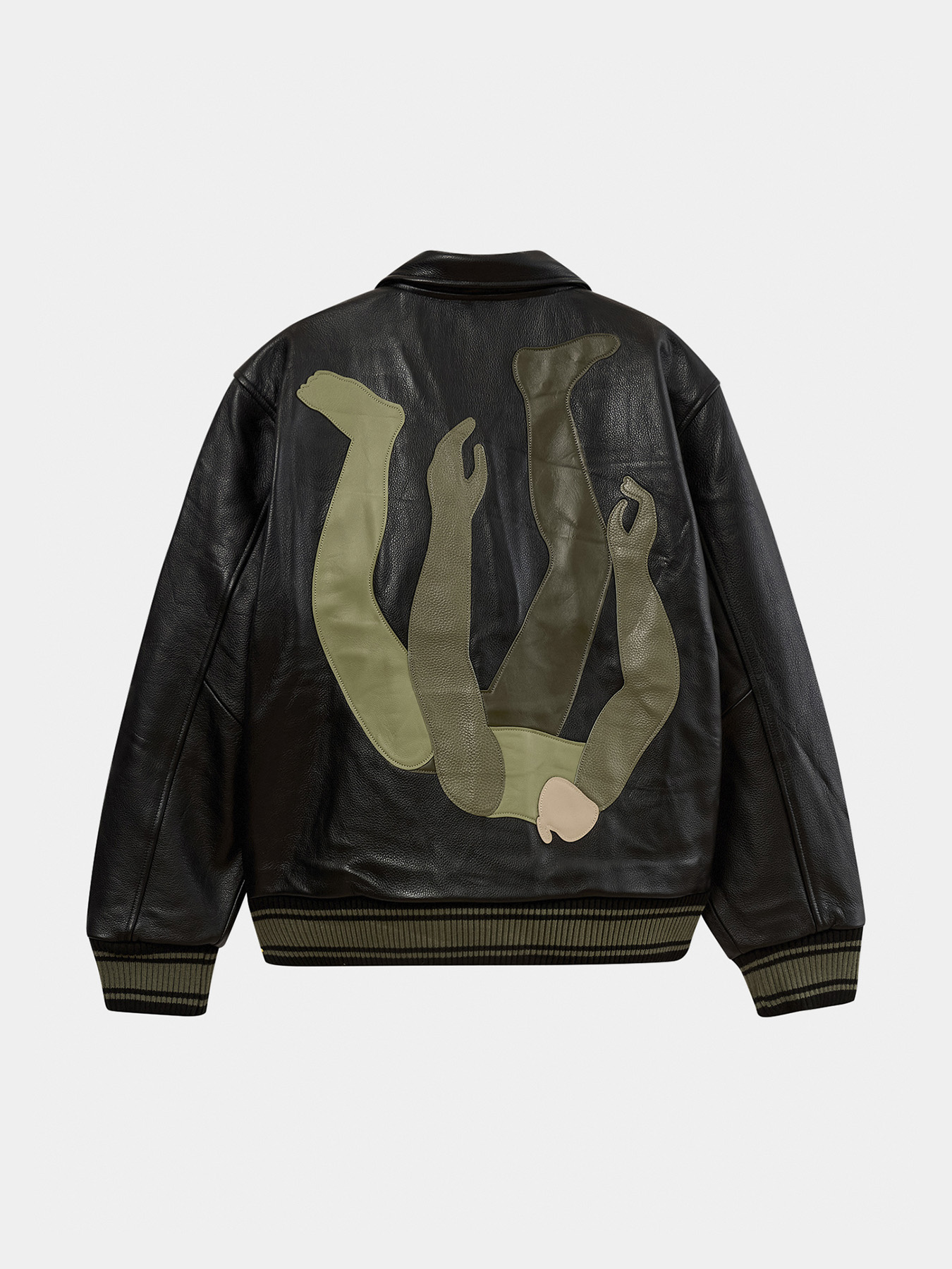 Куртка FALLING GUY SOFT LEATHER VARSITY JACKET
