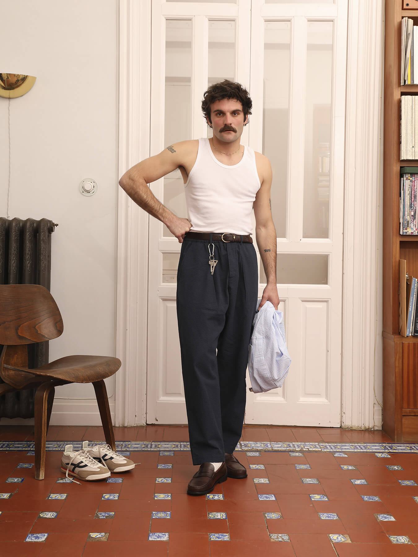Брюки LOOSE SEERSUCKER
