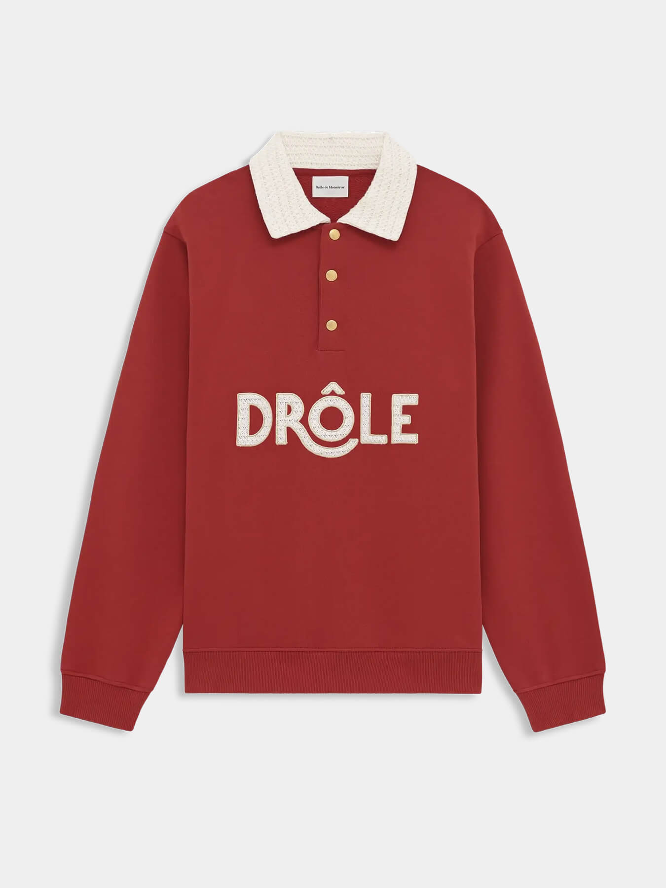 Свитшот POLO COL CROCHET