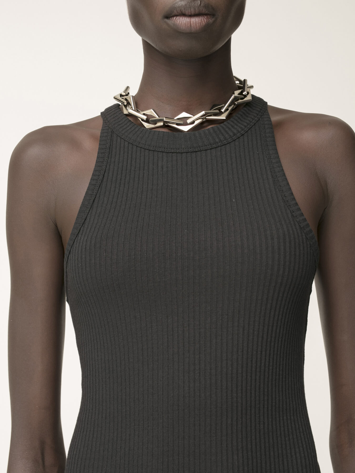 Платье LONG MIDI RIB DRESS 