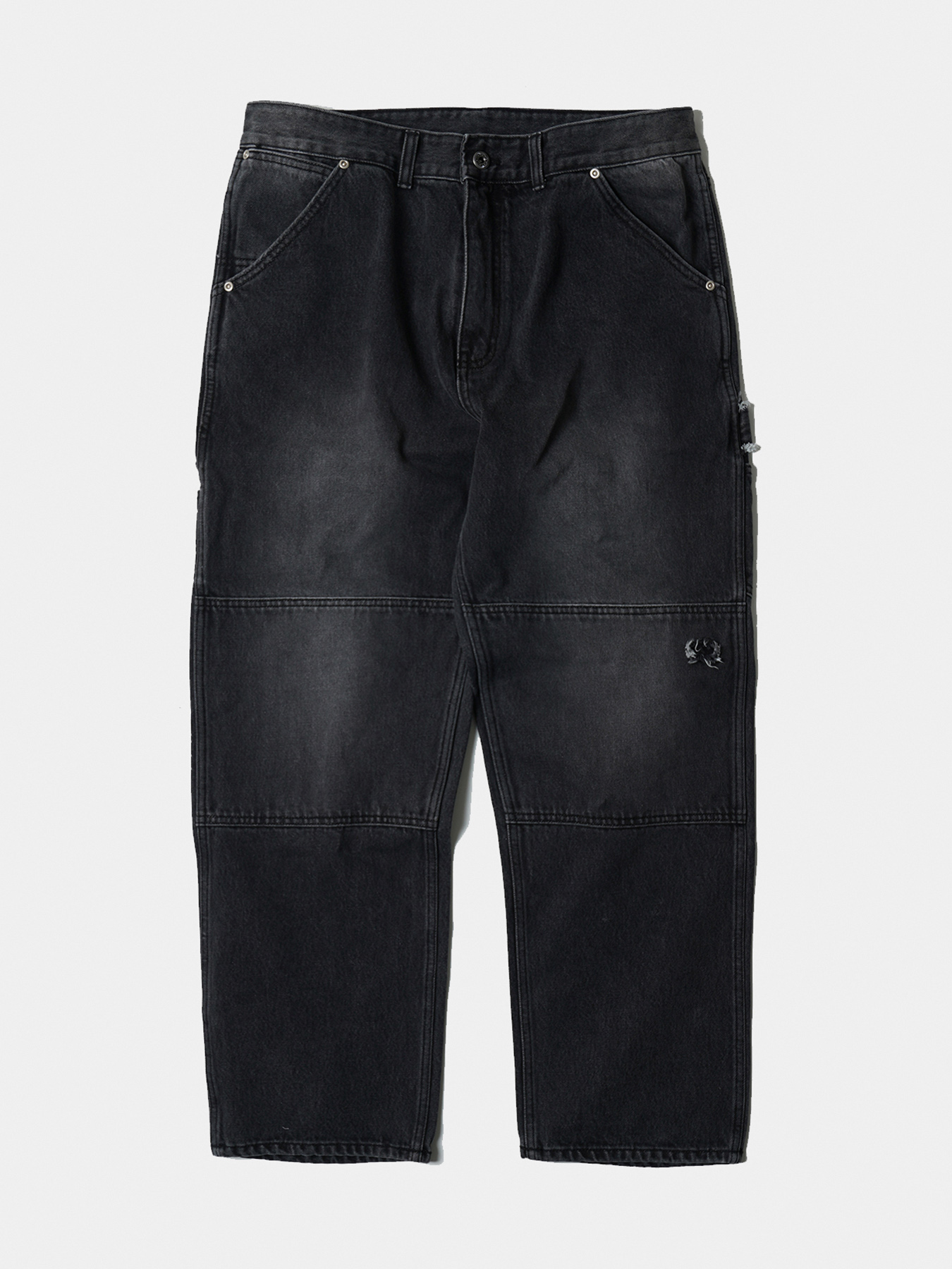 Джинсы WASHED DENIM DOUBLE KNEE