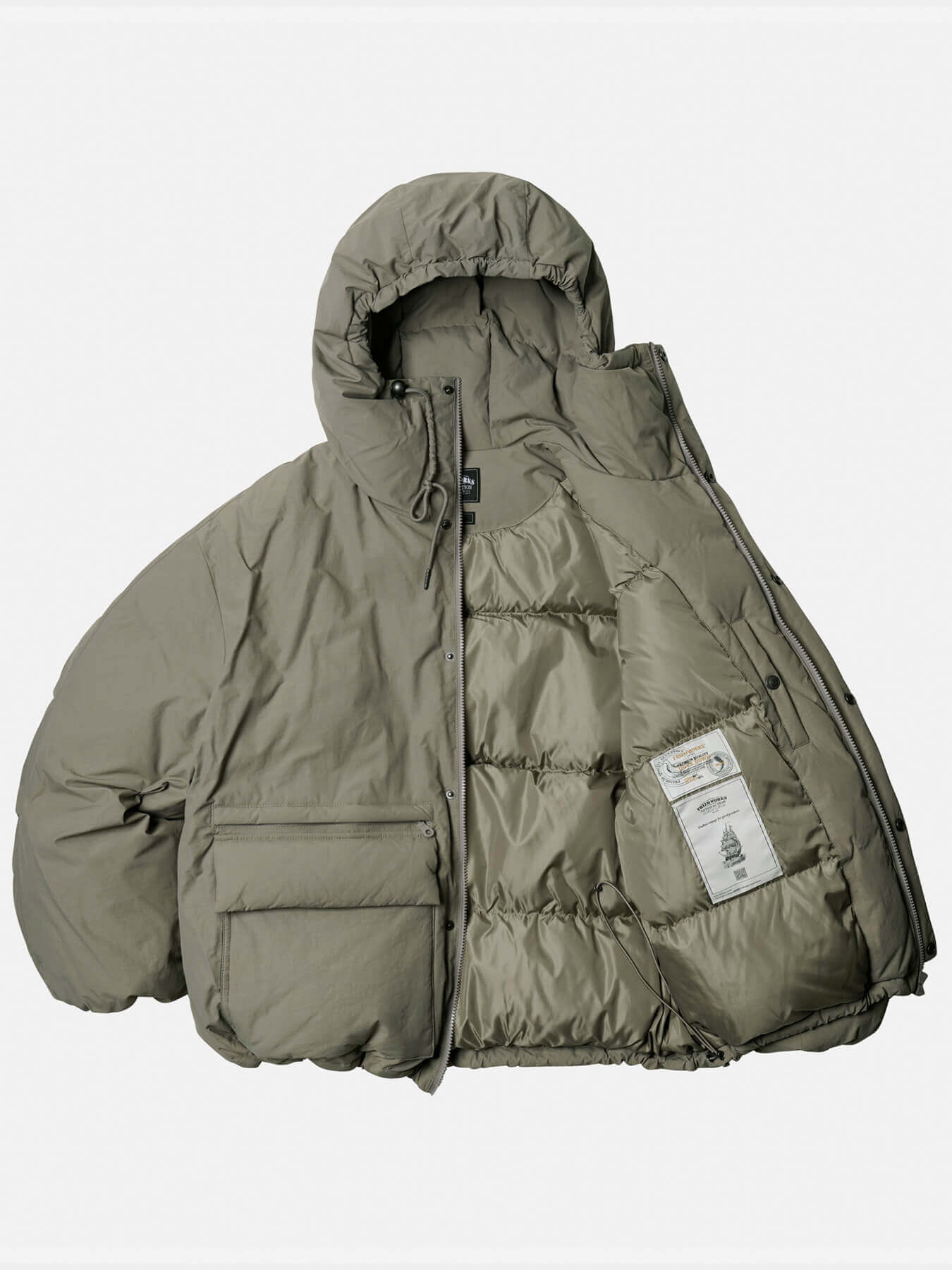 Пуховик HOODED PUFFER DOWN PARKA