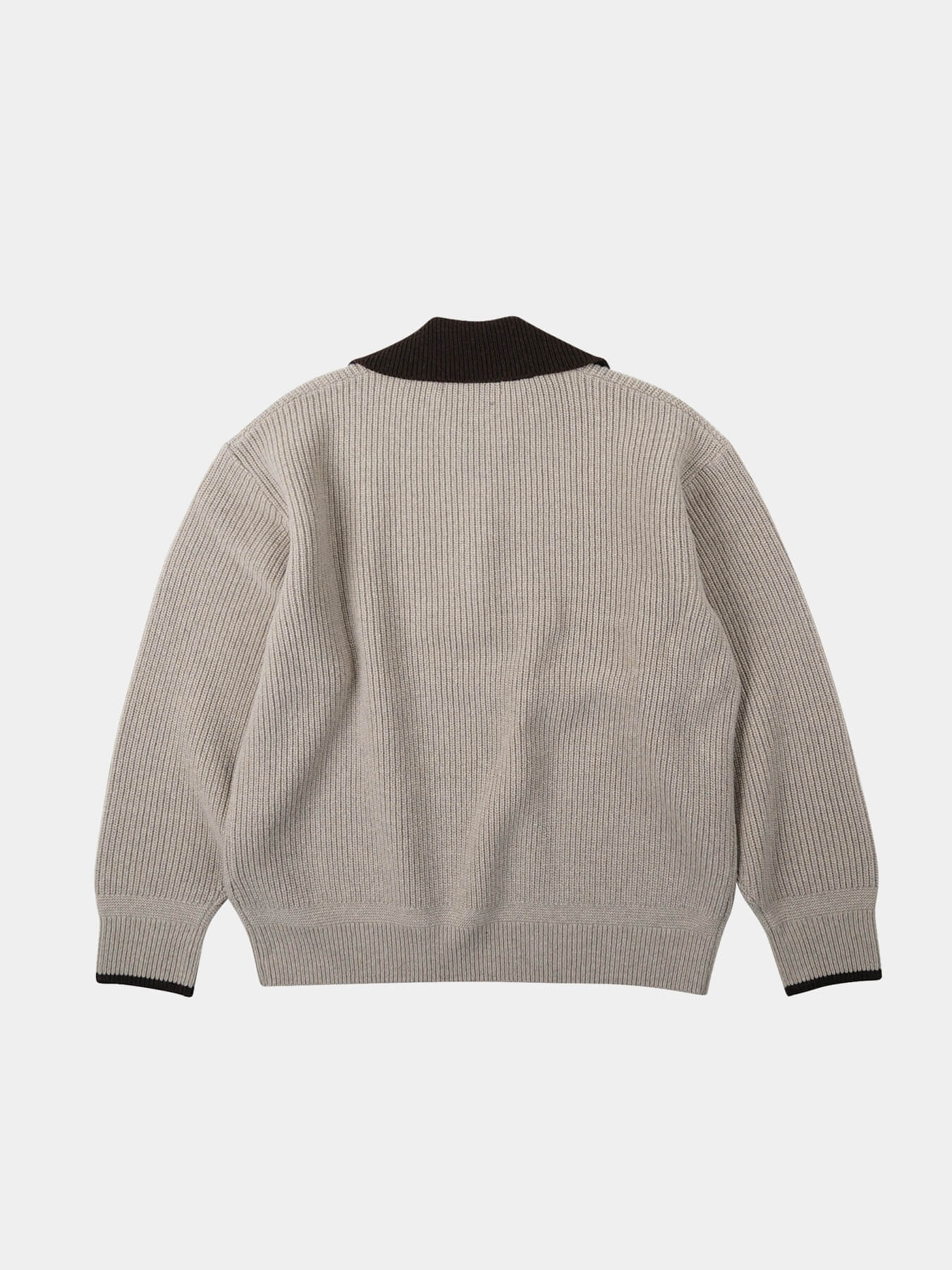 Свитер CONTRAST COLLAR HALF ZIP