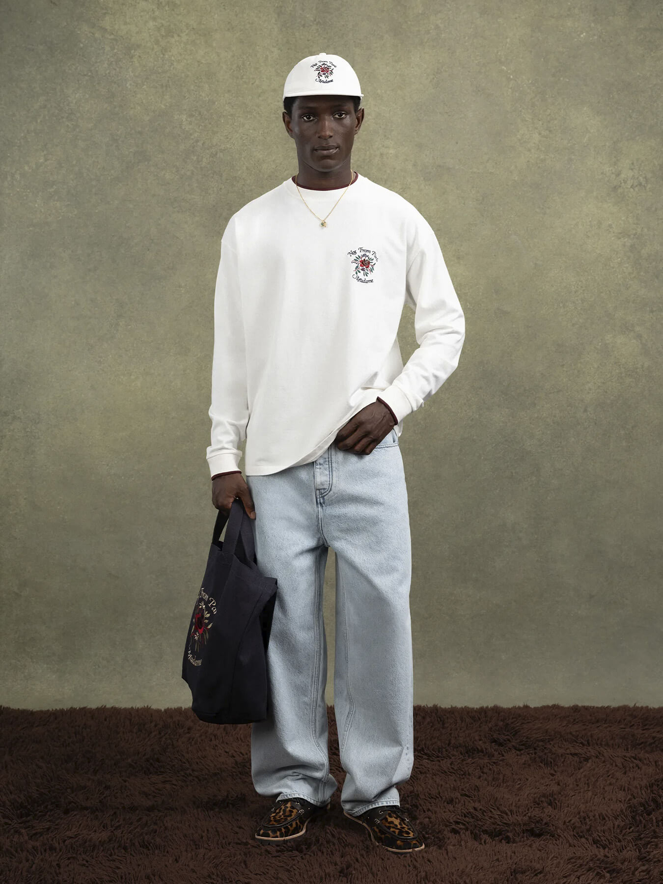 Лонгслив MANCHES LONGUES SLOGAN ROSE