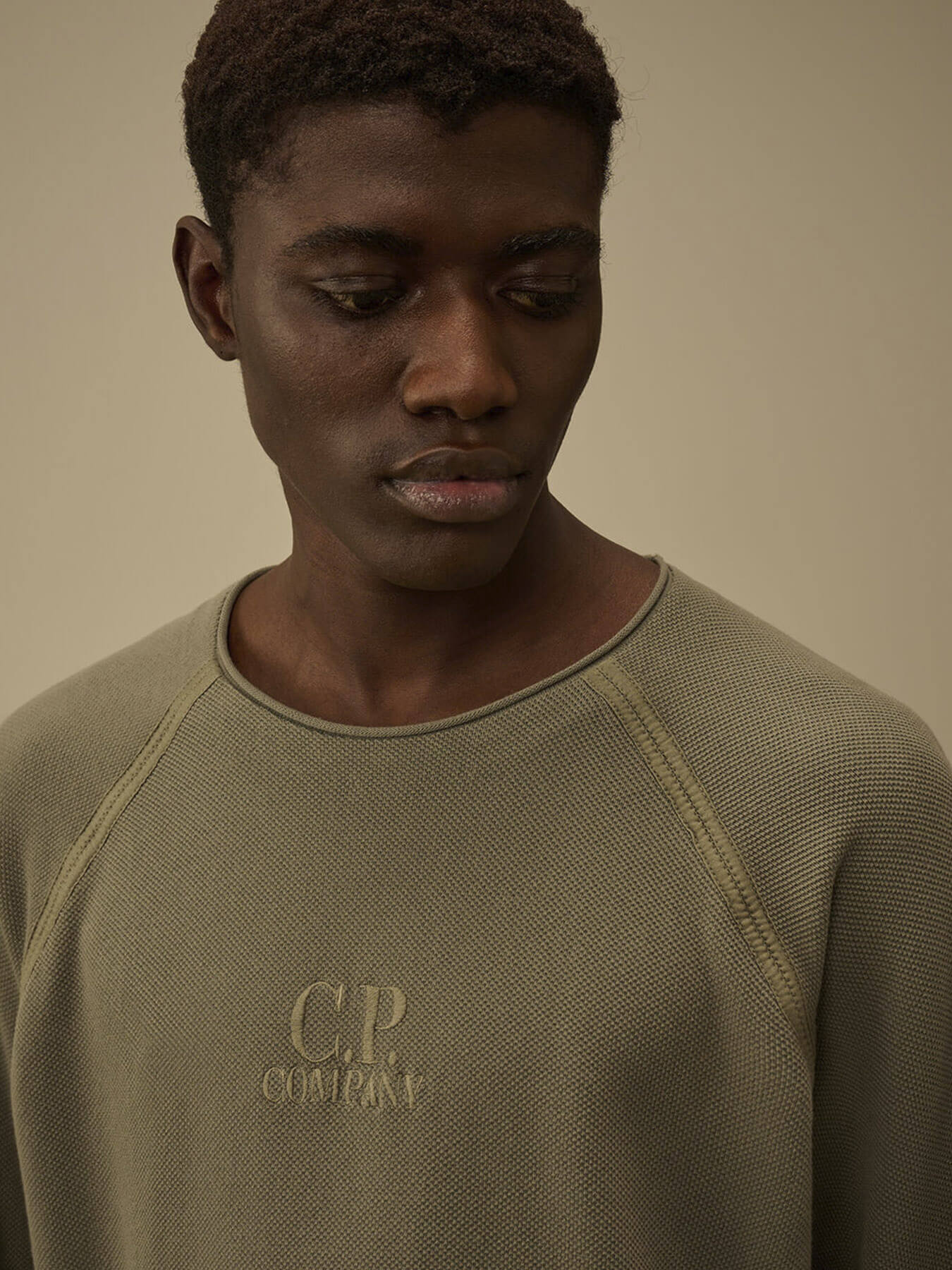 Свитшот HEAVY PIQUET PIGMENT DYED MOCKNECK