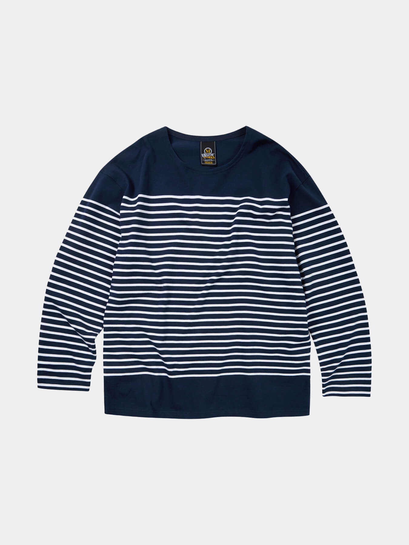 Лонгслив PATCH STRIPE BOAT NECK 004