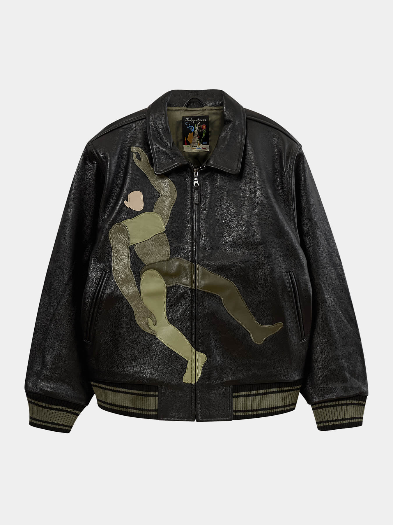 Куртка FALLING GUY SOFT LEATHER VARSITY JACKET