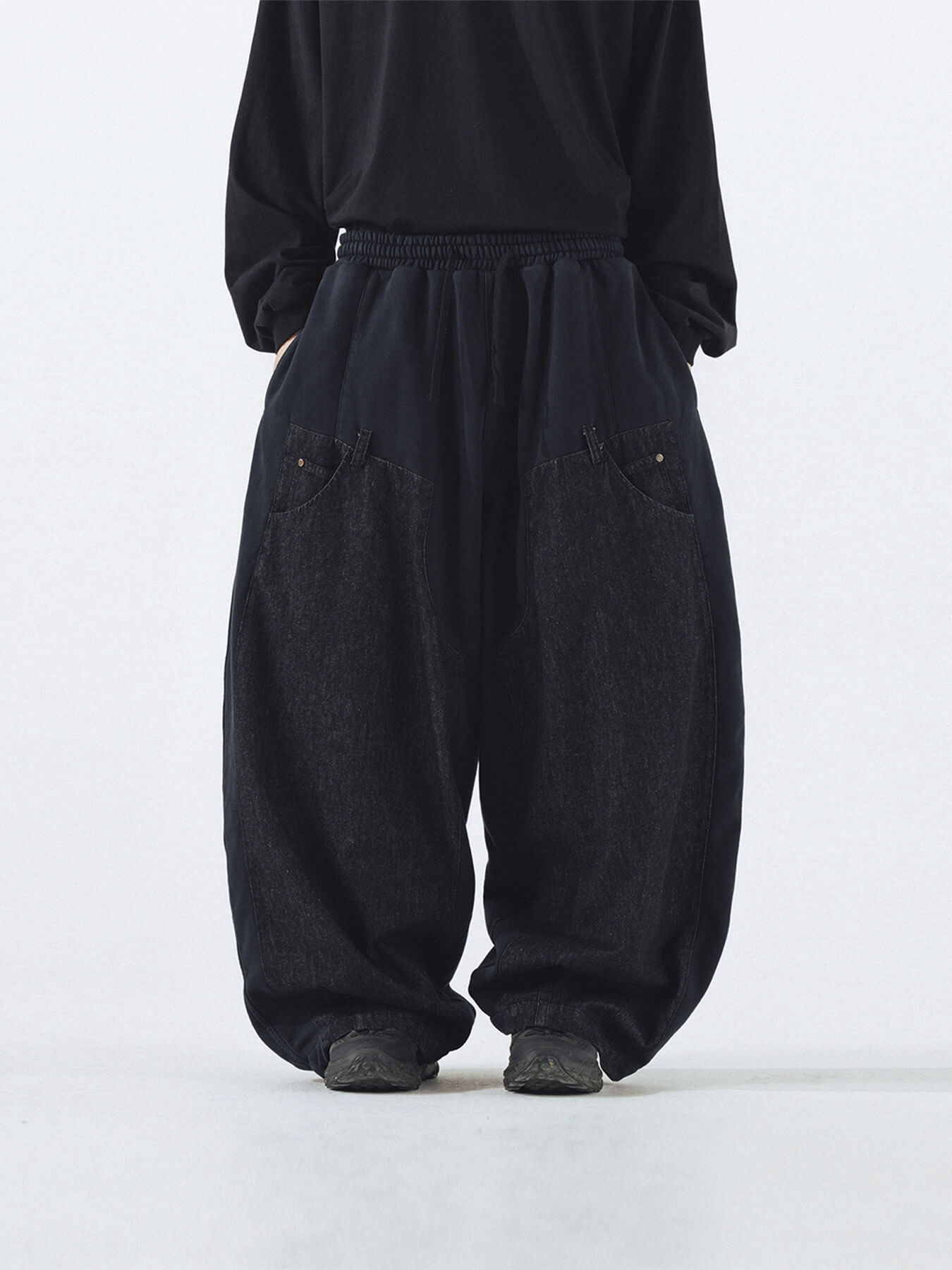 Брюки DENIM DOUBLE SWEAT BALLOON