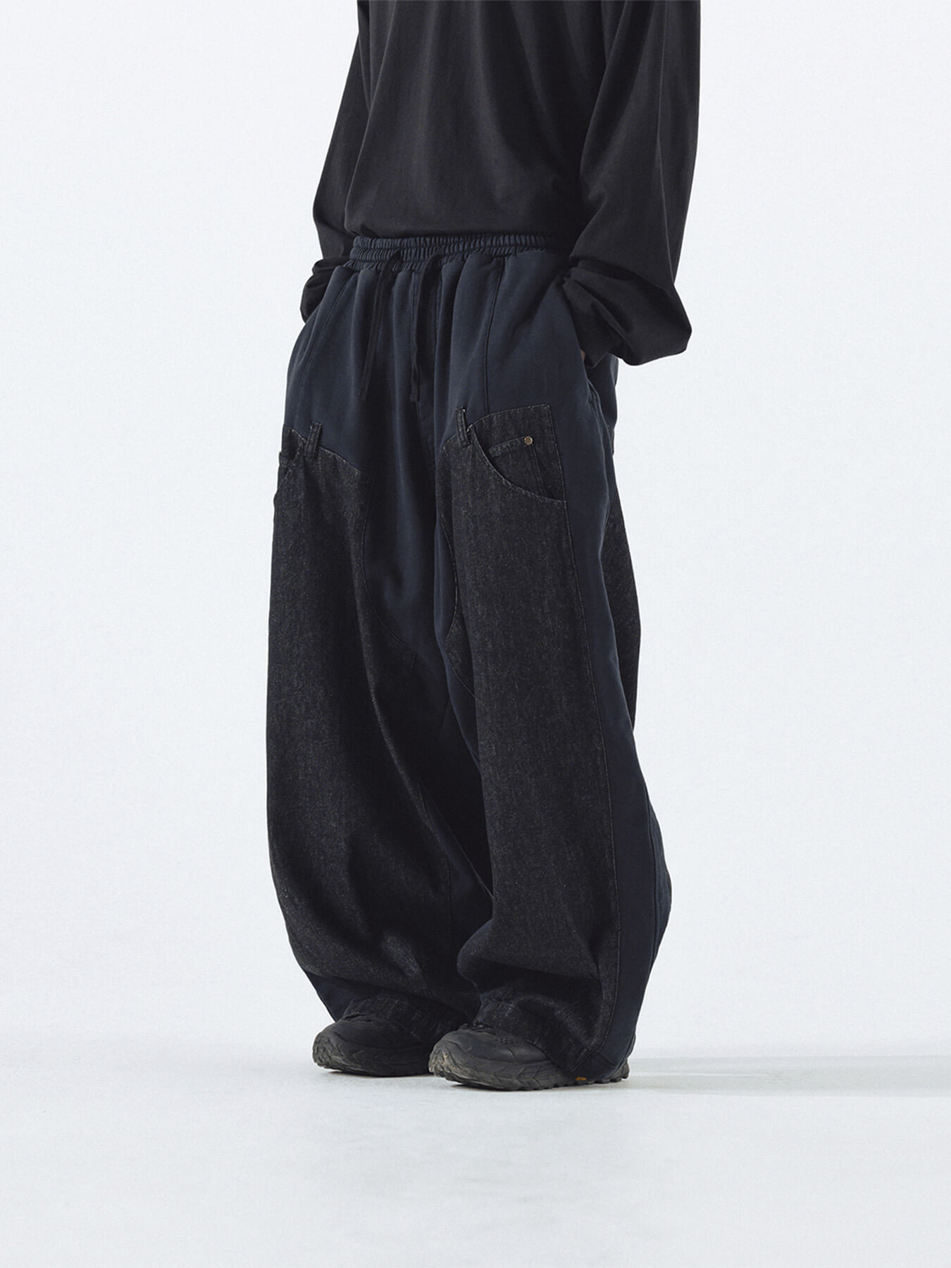 Брюки DENIM DOUBLE SWEAT BALLOON