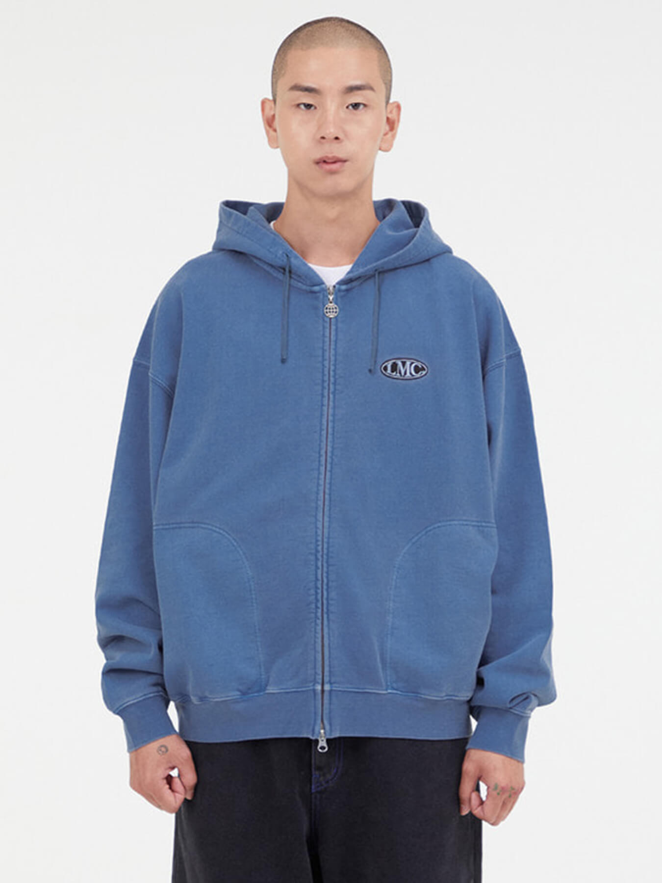 Худи OVERDYED OVAL ZIP-UP
