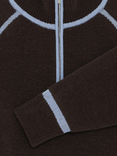 Свитер LAINE (размер XXL, цвет Темно-коричневый)