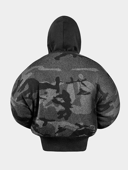 Худи CUMO KNIT ZIP (размер M, цвет Темно-серый)